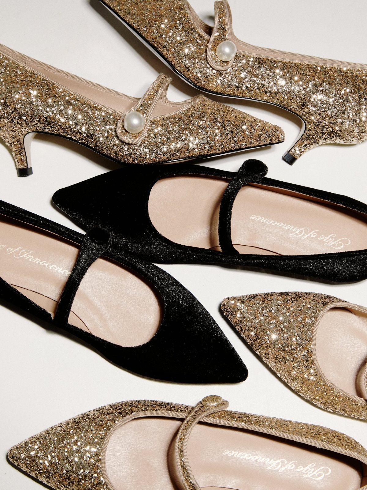 Yvonne Glitter Gold High Heels for Women - Elegant Party Shoes for Evening Events, Weddings & Special Occasions