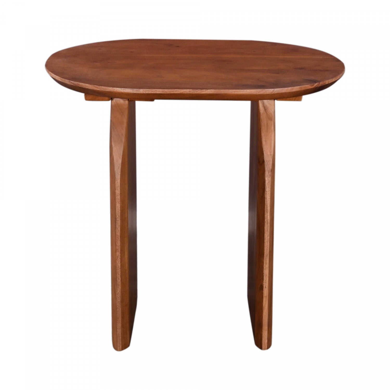 Brikka Modern Side Table - Brown Wooden End Table for Living Room, Bedroom, or Office - Perfect for Coffee, Books, and Decor