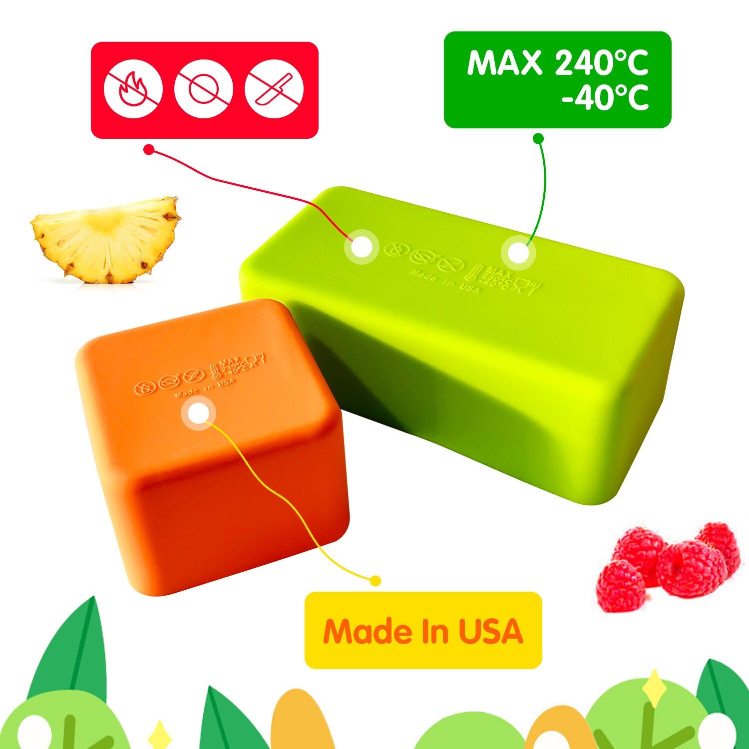 Reusable Silicone Lunch Box Dividers - BPA Free, Non-Toxic & Dishwasher Safe Bento Box Accessories for Meal Prep, Kids Lunches & Office Meals
