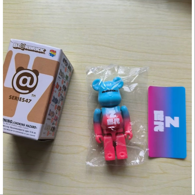 Bearbrick Series 47 SUPER Secret Generation Z 100% Collectible Art Figure - Limited Edition Urban Street Culture Decor for Home Office Display & Anime Fans Collection