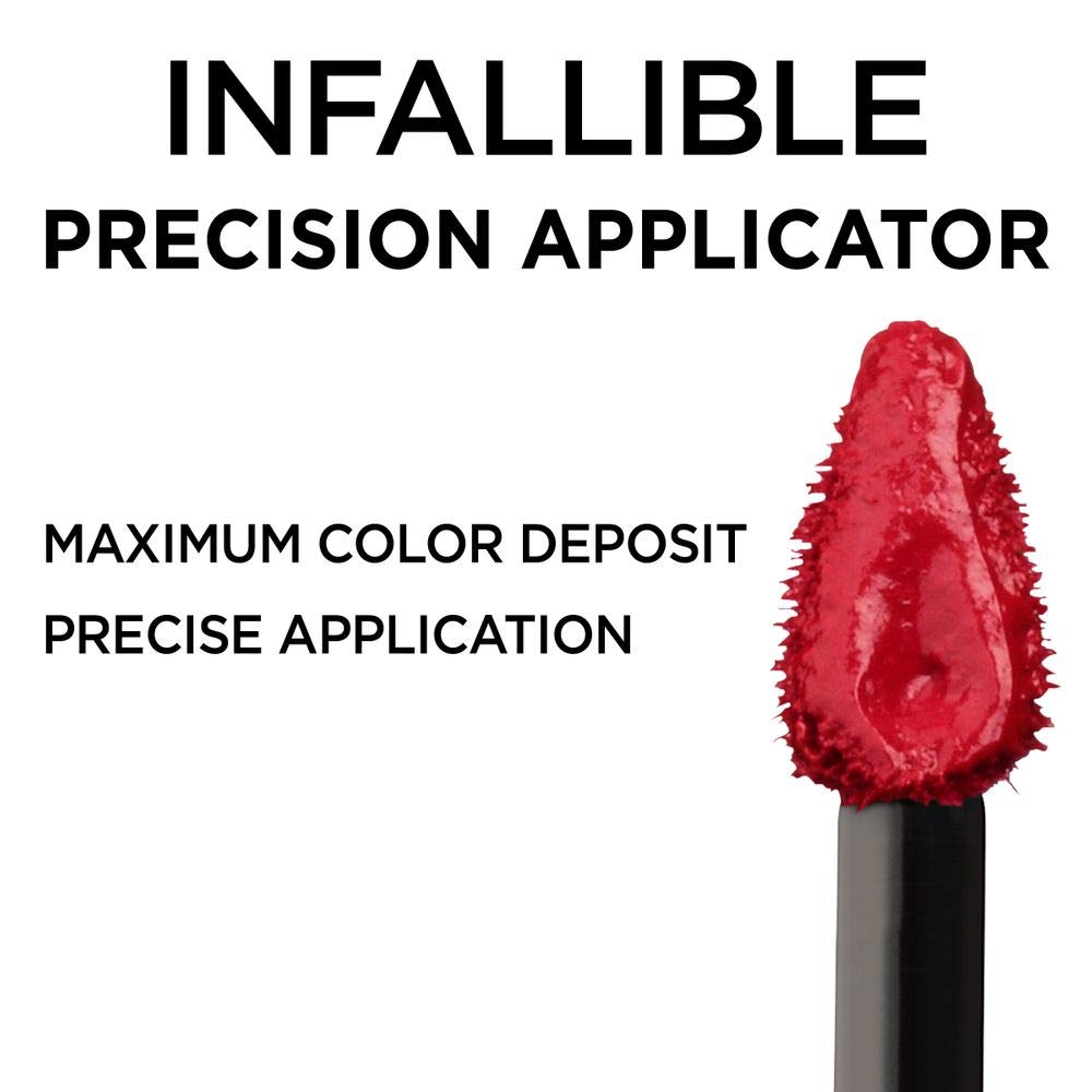 L'Oreal Paris Infallible 8 Hour Hydrating Lip Gloss - Glistening Berry (0.21 Fl Oz) | Long-Lasting Shine & Moisture for Everyday Wear, Date Night & Special Occasions