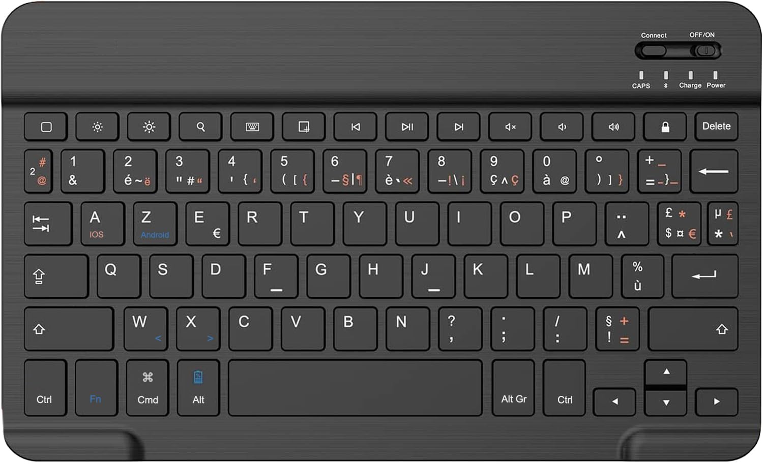 Nanhent Bluetooth Keyboard - Slim 10-Inch Wireless Keyboard for iPad, iPad Pro, iPad Air, Mac, Android Tablets (Samsung Galaxy, Xiaomi, Redmi, Huawei) - Lightweight Portable Design for Work, Study & Travel