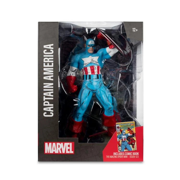 Marvel Comics Captain America 1/6 Scale Collectible Action Figure - The Amazing Spider-Man #323 Edition | Perfect for Display, Gift Giving & Comic Book Collections