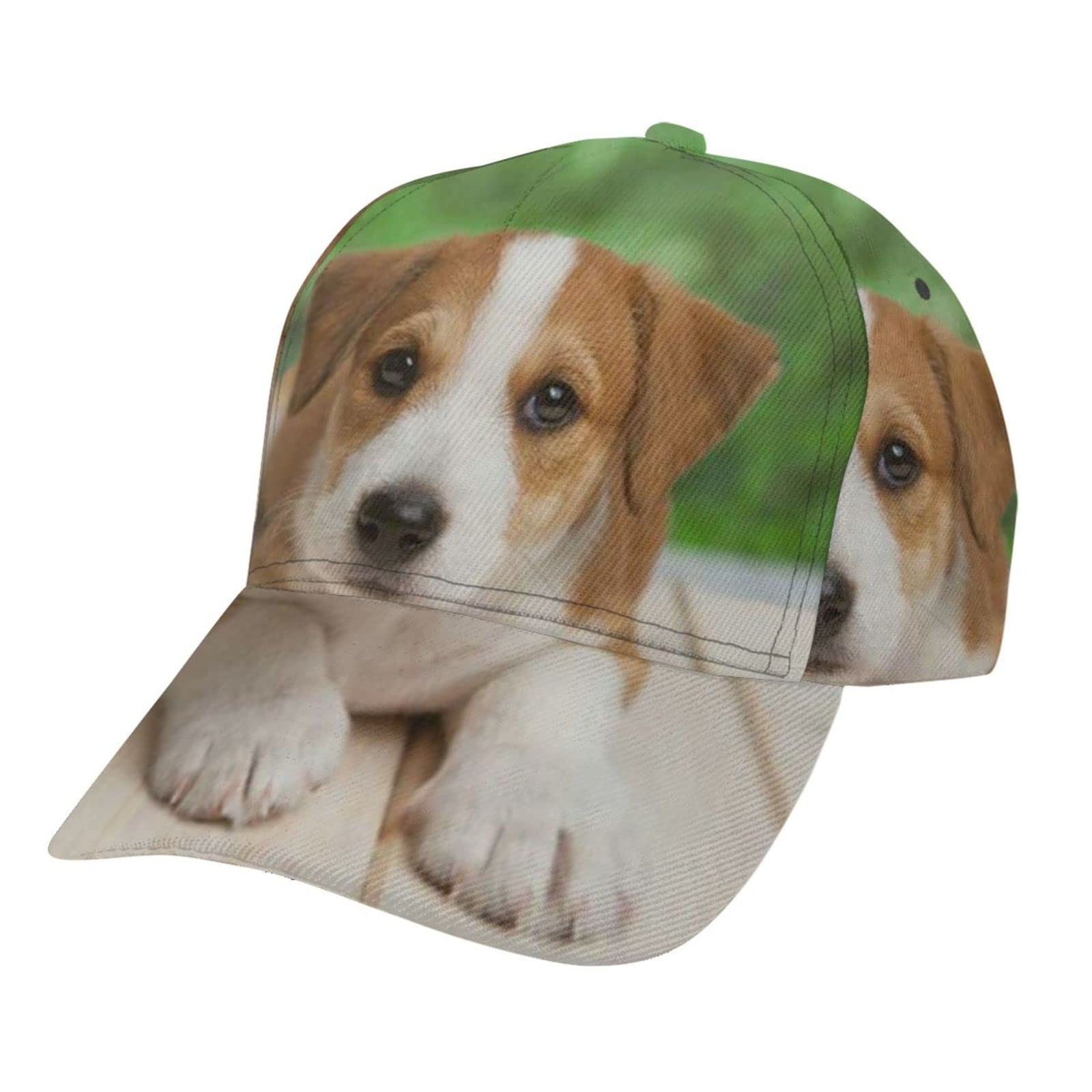 Jack Russell Terrier Puppy Baseball Cap - Adjustable Snapback Dad Hat for Men & Women - Cute Dog Lover Trucker Cap for Outdoor Activities, Sports, and Casual Wear