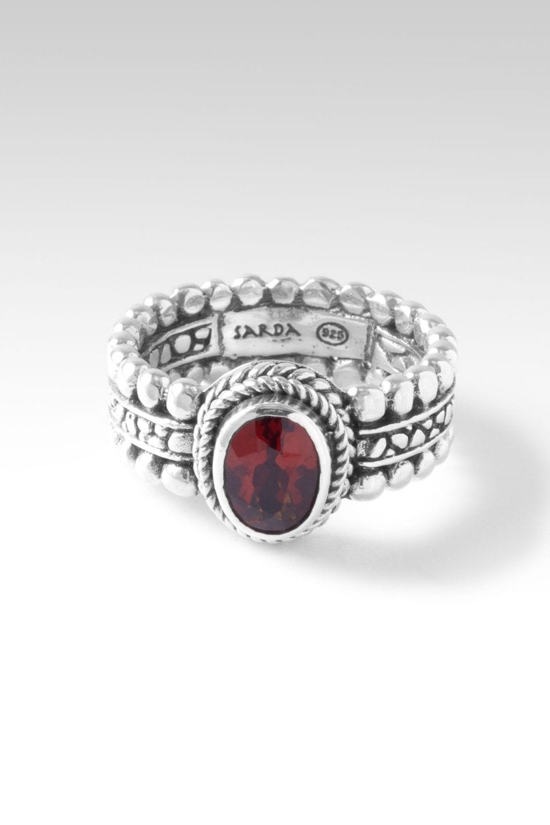 Hope and Future Ring II™ - Red Madeira Citrine Gemstone Jewelry for Women - Perfect for Weddings, Anniversaries & Special Occasions