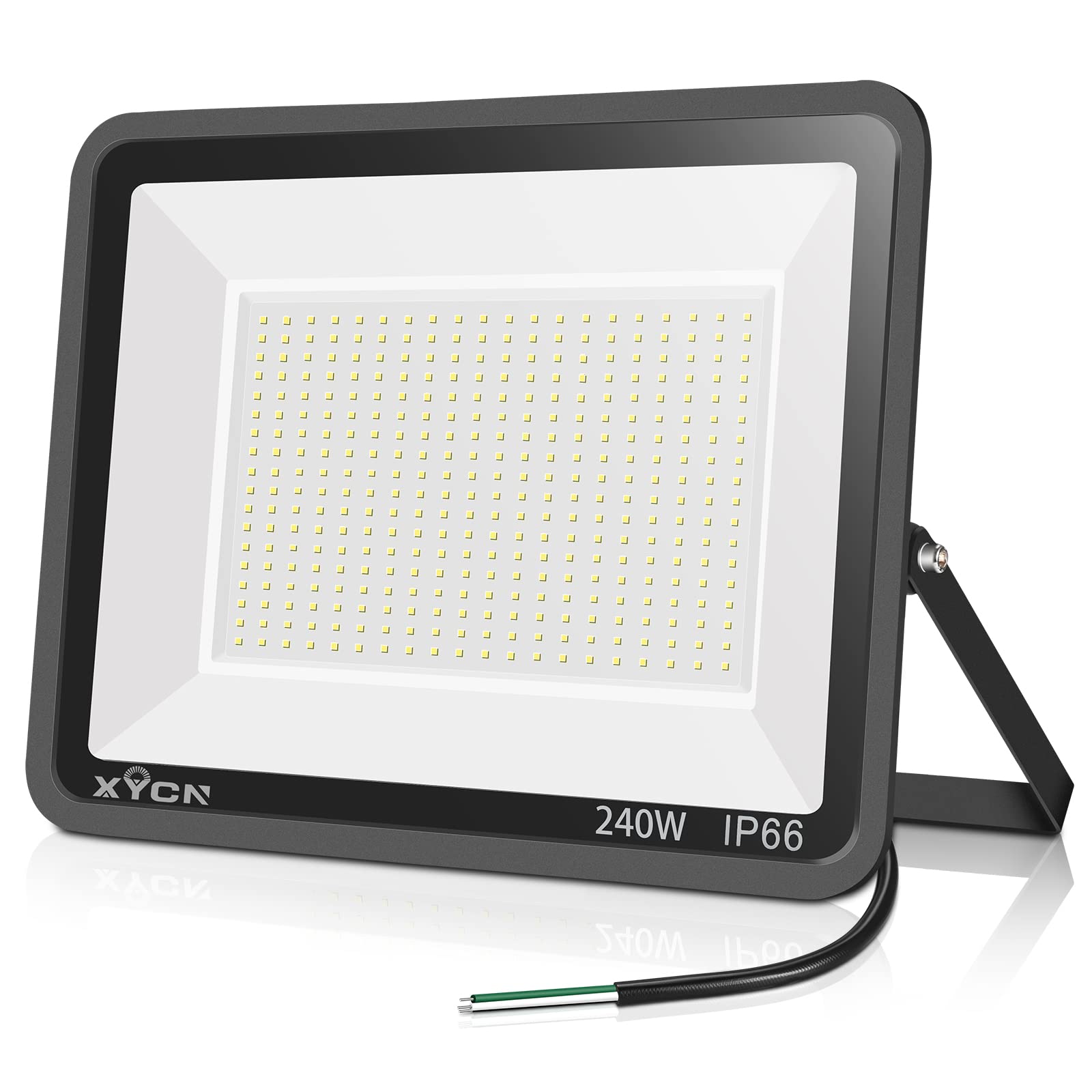 240W LED Flood Lights - 1700W Equivalent, 36500LM Super Bright Outdoor LED Arena Lights - 100-277V, IP65 Waterproof, 5000K Daylight - Commercial Lighting for Stadium, Backyard, Parking Lot - Perfect for Sports Fields, Warehouse, and Security Lighting