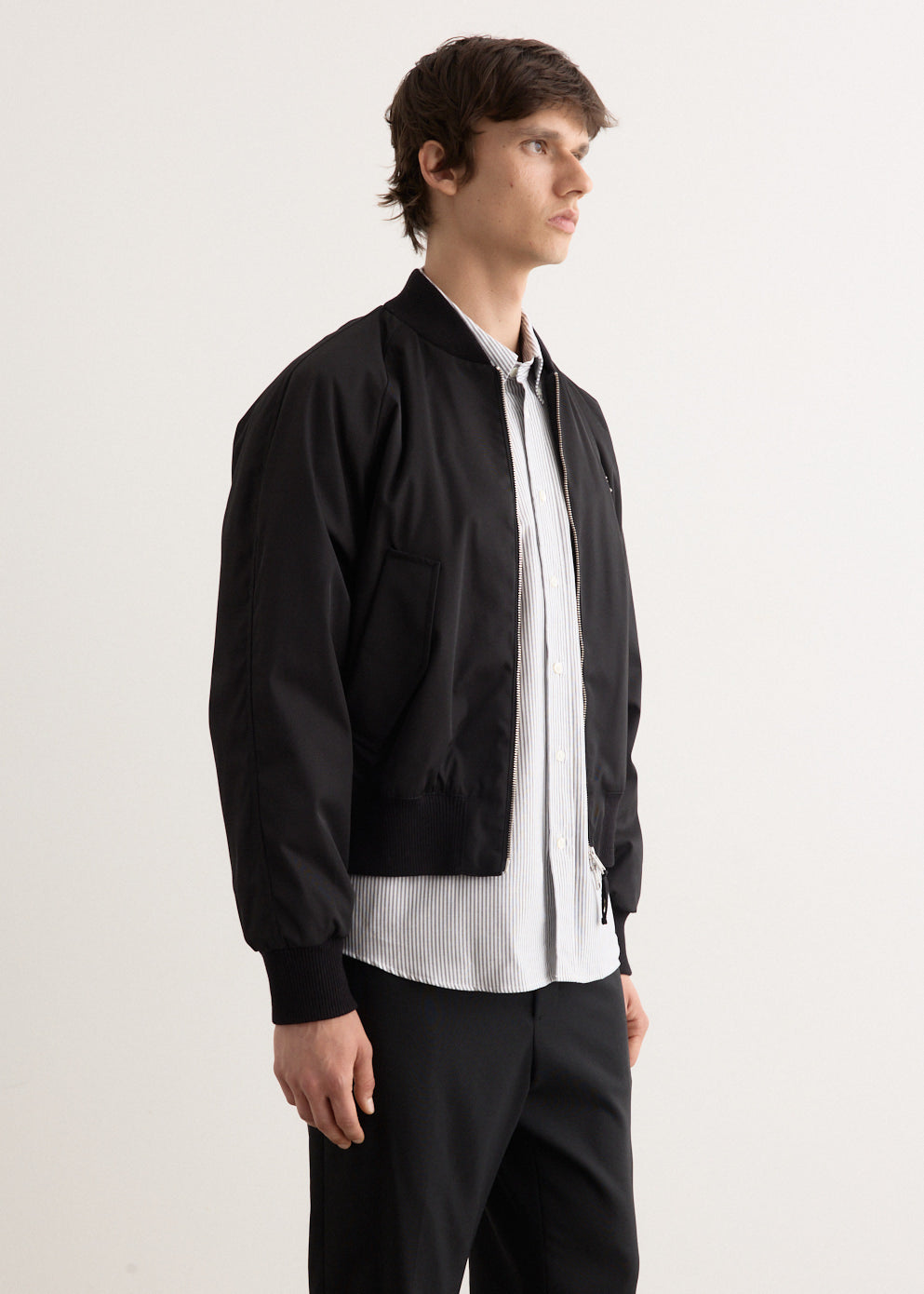 Ami Bomber Jacket HJK012 PA0007 Black - Stylish & Warm Winter Coat for Men & Women | Perfect for Outdoor Activities, Casual Wear & Cold Weather Fashion