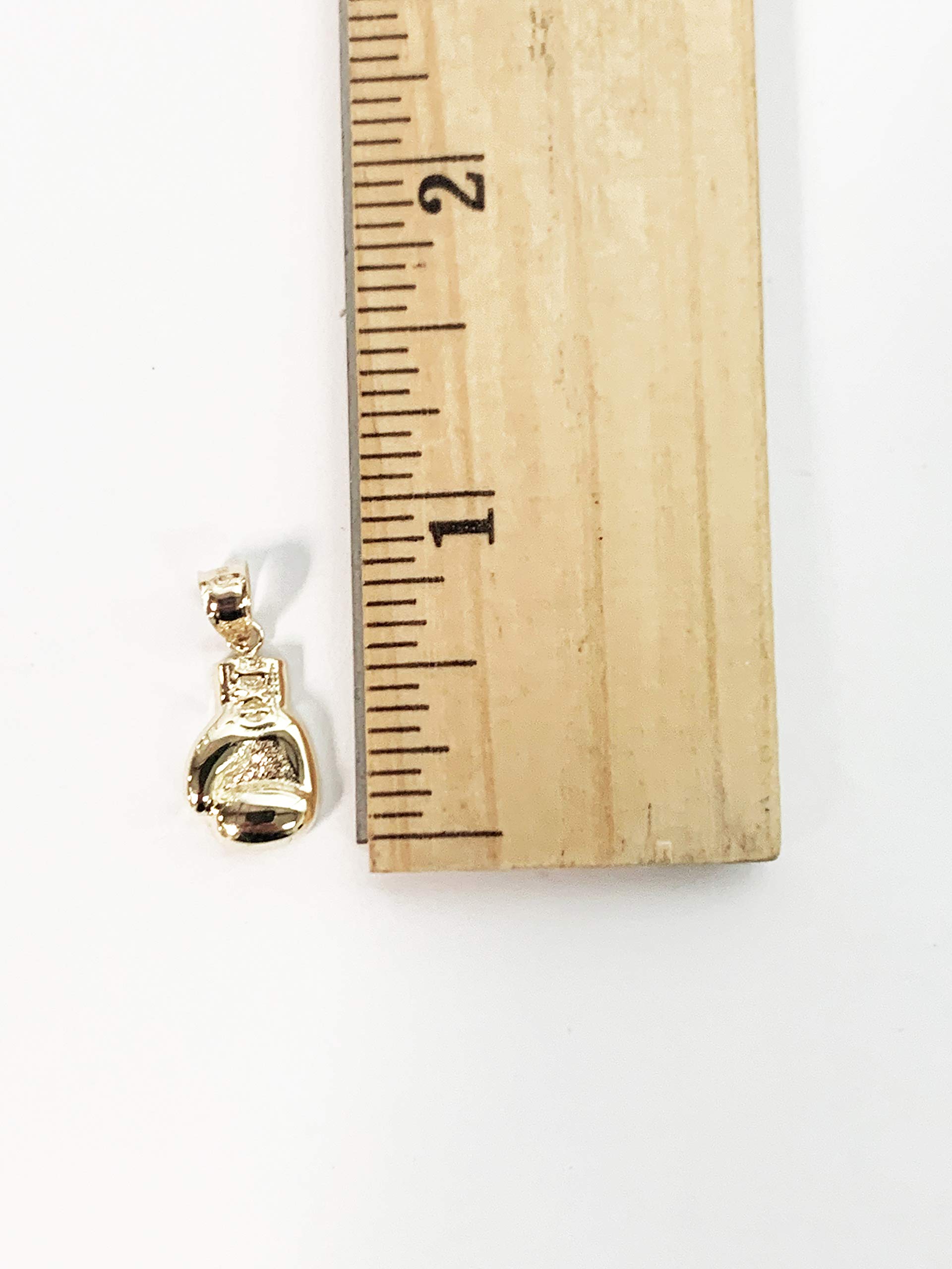 10K Real Solid Gold Boxing Glove Pendant - Premium Fighter Sports Jewelry for Boxers, Boxing Tournament Prize, Gift for Champions | Perfect for Boxing Events, Awards, and Sports Enthusiast Collections