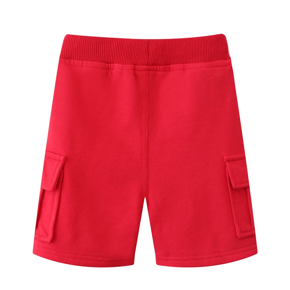 DINGDONG'S CLOSET Boys' Drawstring Cargo Shorts for Toddlers - Comfortable & Stylish Playwear for Outdoor Adventures & Summer Activities