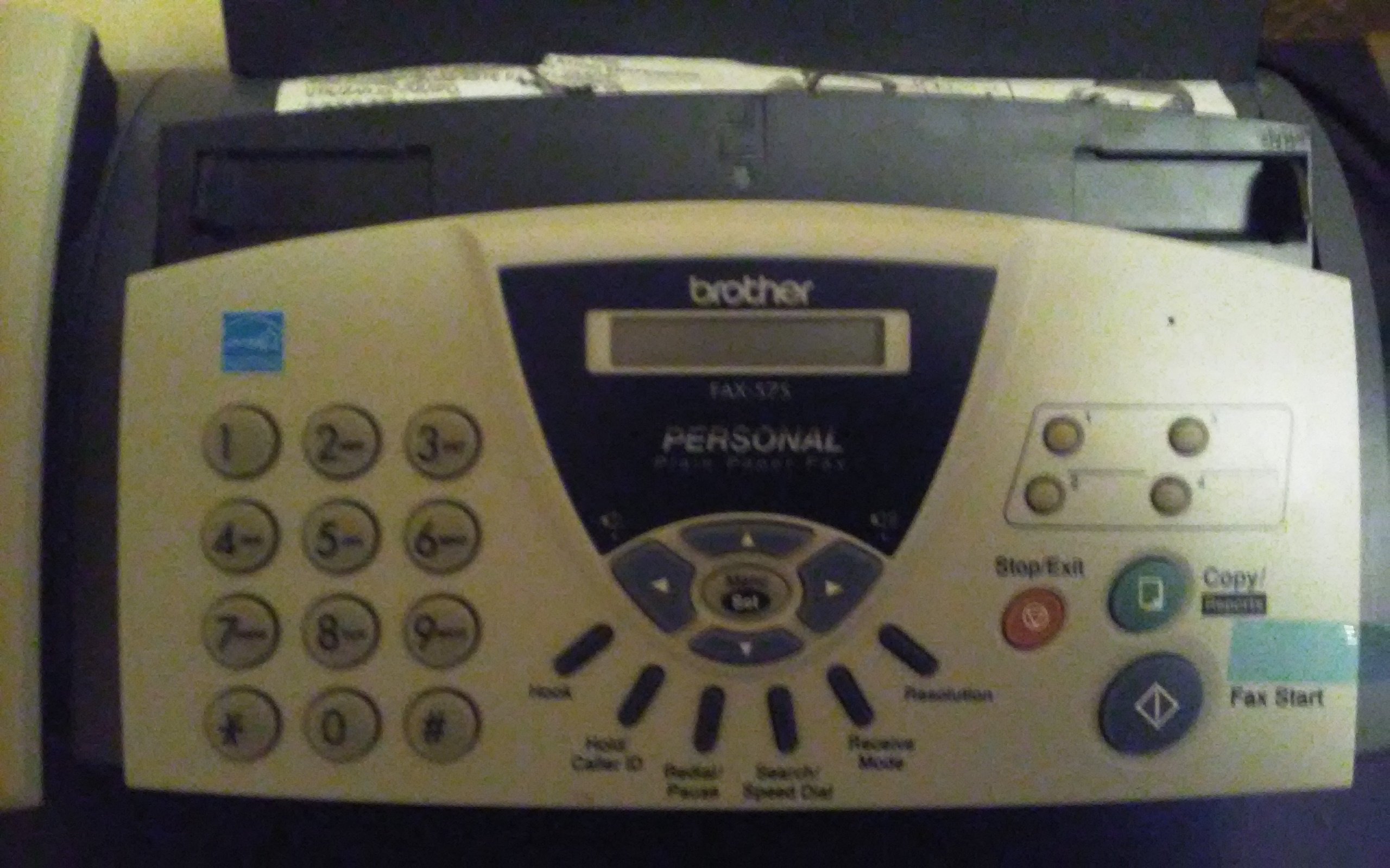 Brother FAX-575 High-Speed Fax Machine with Auto Document Feeder - Reliable Home & Office Fax Solution for Small Businesses