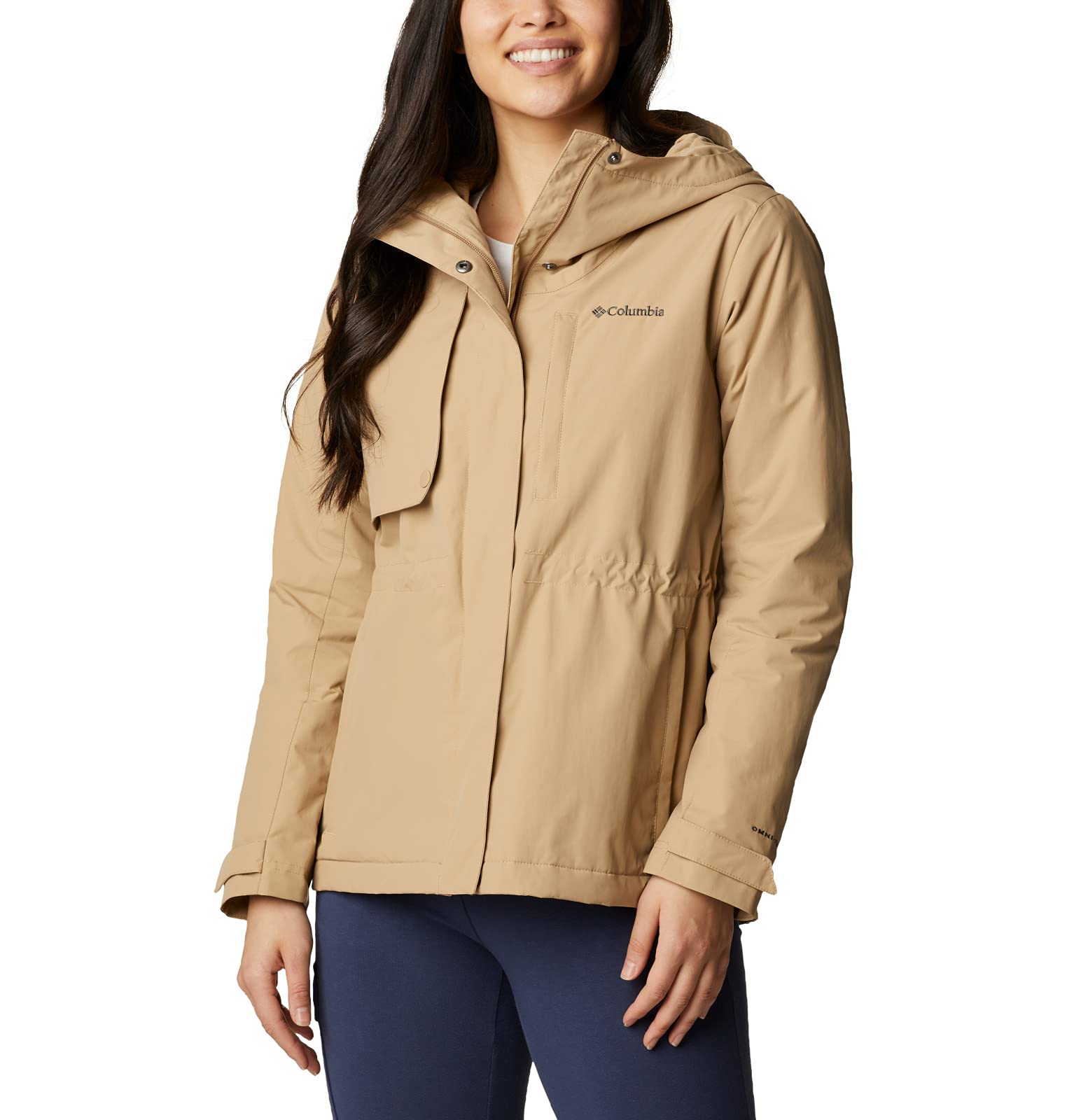Columbia Women's Hadley Trail Jacket - Lightweight Waterproof Hiking Jacket for Outdoor Adventures, Rainy Days & Travel