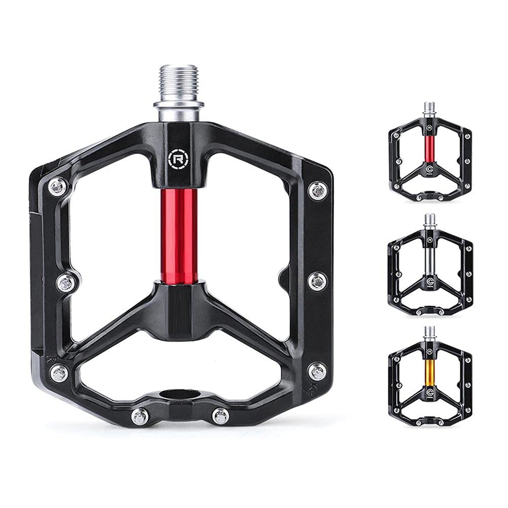 Premium Aluminum Alloy Bike Pedals - 1 Pair MTB/Road Bicycle Pedals for Mountain & Commuter Bikes | Durable, Lightweight & Non-Slip Design for Cycling, Training & Outdoor Adventures