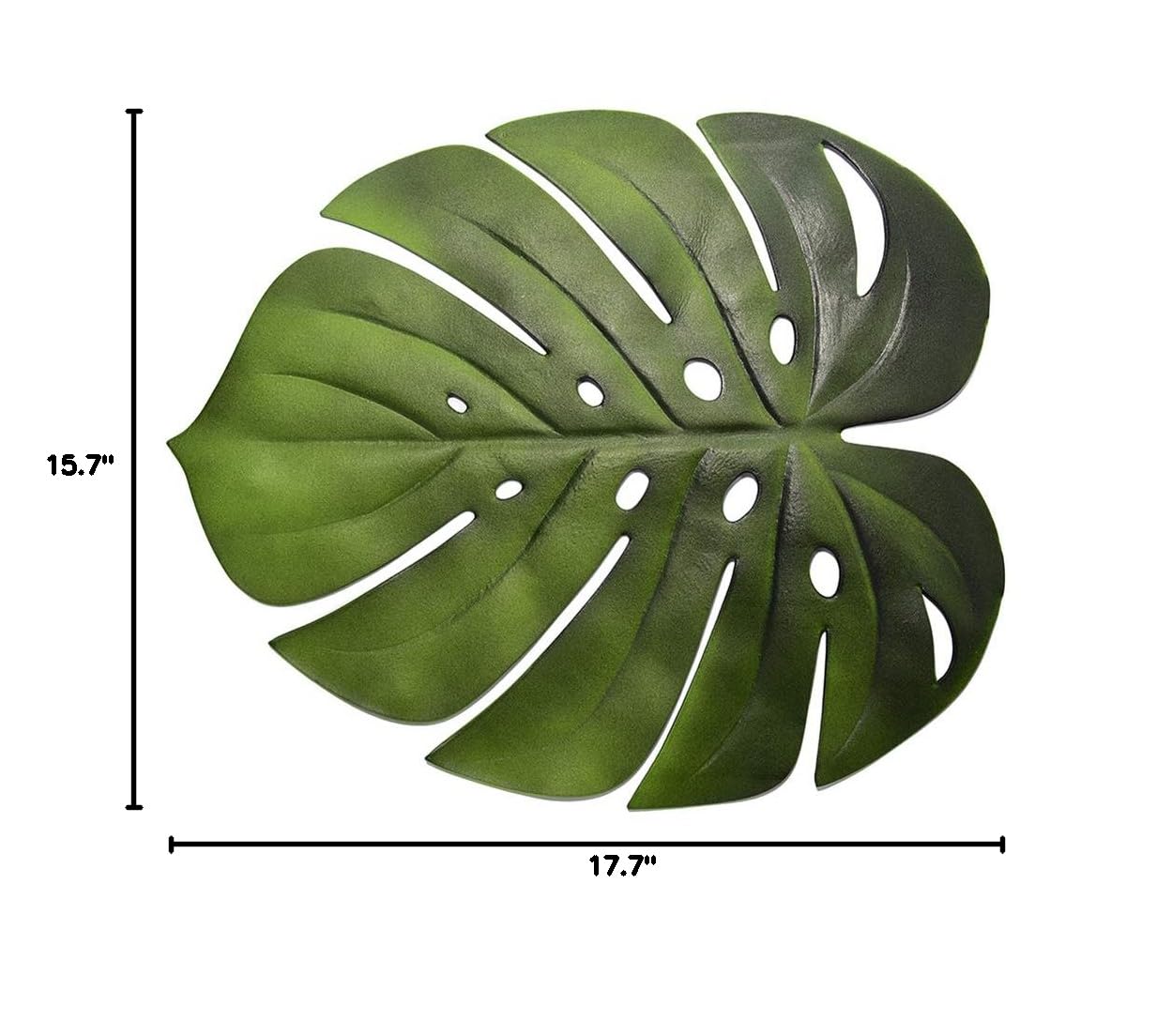 Eco-Friendly Banana Leaf Placemats Set of 4 - Natural Palm Leaf Table Mats for Dining Decor, Tropical Theme Dinner Party, Outdoor Picnic & Home Decoration