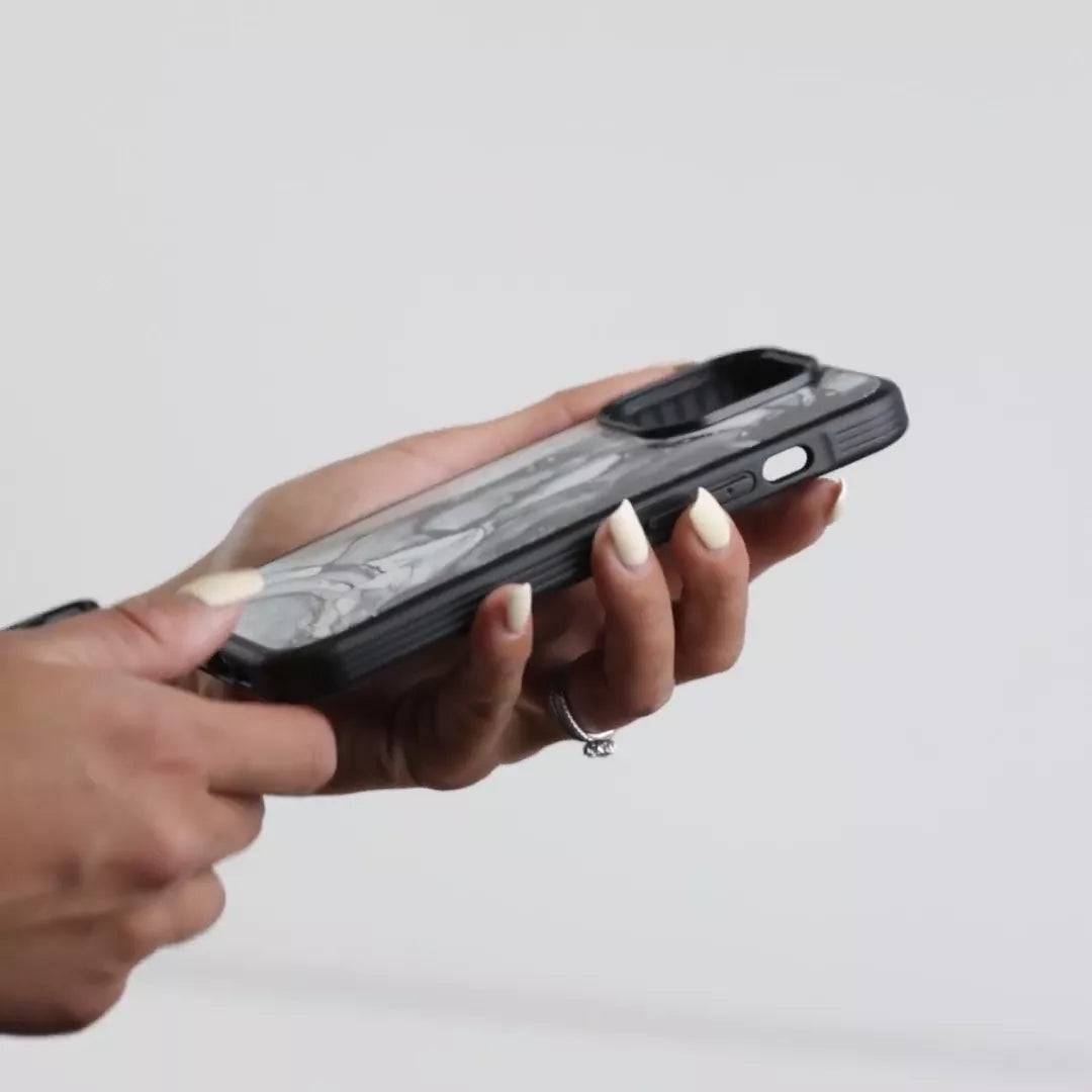 MagSafe iPhone 14 Pro Max Case - Premium Black Marble Design [Compatible with Wireless Charging] - Perfect for Work, Travel & Everyday Protection