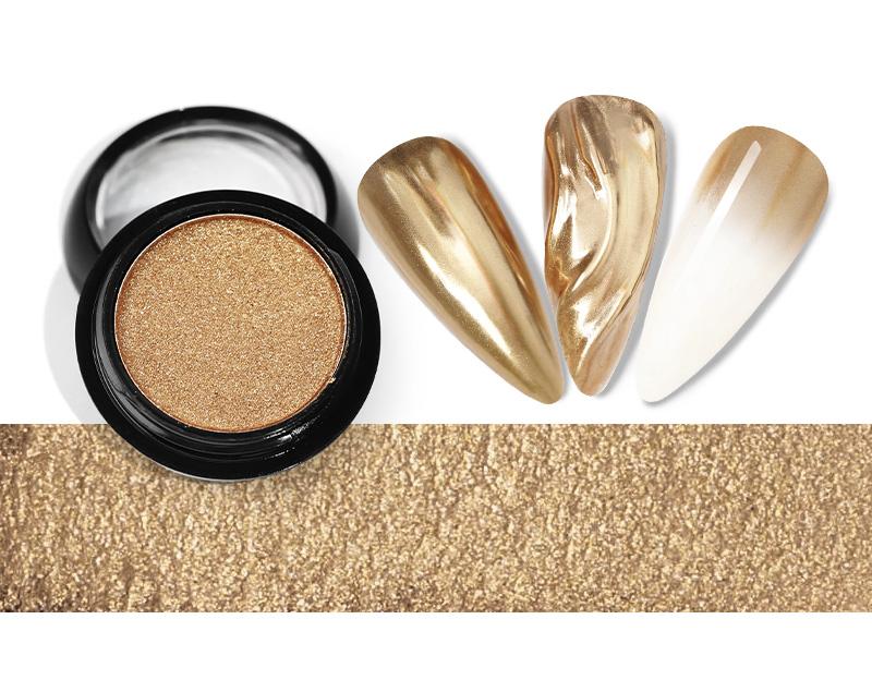 Chrome Mirror Nail Powder - Metallic Nail Art Pigment for Stunning Manicures & Nail Designs - Perfect for Gel Polish, Acrylic Nails & DIY Nail Art at Home or Salon