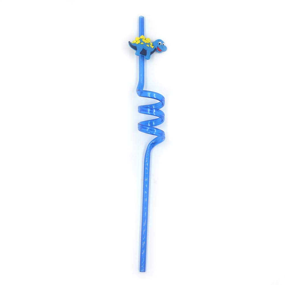 16pcs Cartoon Dinosaur Drinking Straws - Fun Reusable Bar Straws for Kids Parties, Birthday Decorations & Themed Events