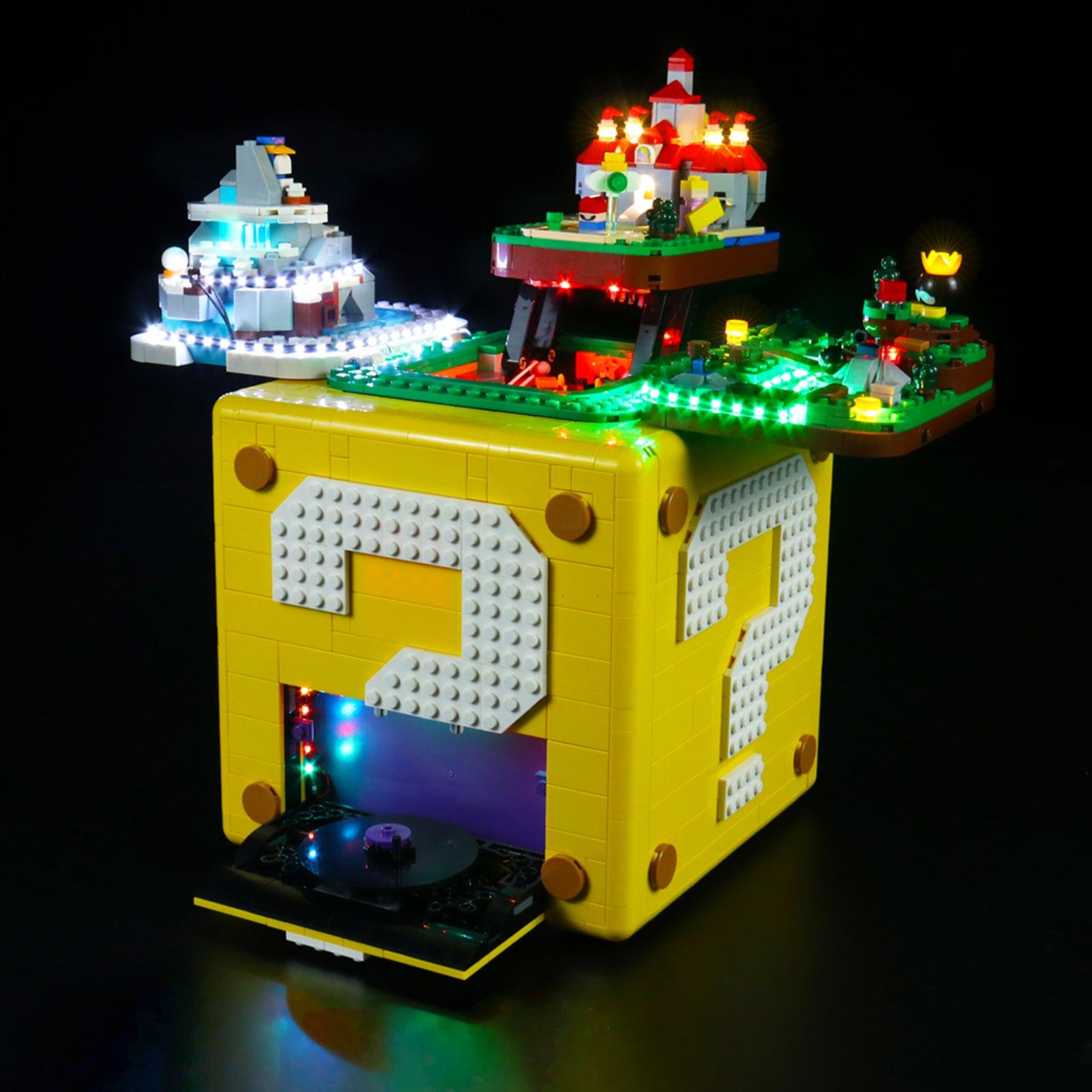 Best Light Kit for LEGO Ideas Super Mario Question Block 71395 - DIY Lighting Set for LEGO Builders & Collectors - Perfect for Home Display & Gaming Room Decor