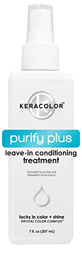 Keracolor Leave-In Conditioner for Color Treated Hair with Coconut Oil - Paraben, Gluten & Vegan Free - Hydrating Hair Treatment for Dry, Damaged & Faded Color Hair - Perfect for Daily Use at Home or Salon