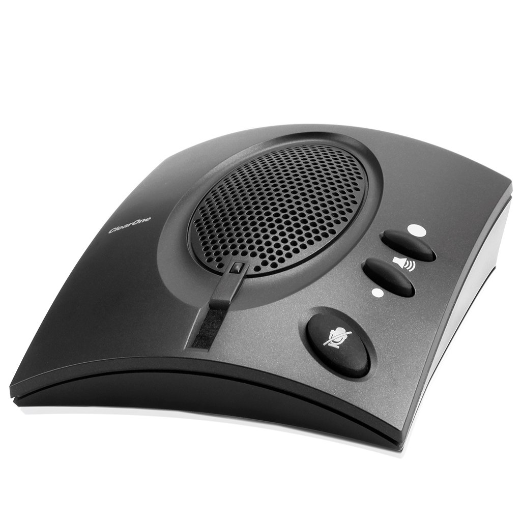 Clear One Chat 60 Personal USB Speakerphone for Skype - HD Voice Conferencing Device for Home Office & Remote Work (Model 910-159-251) - Perfect for Online Meetings, Webinars & Virtual Classrooms