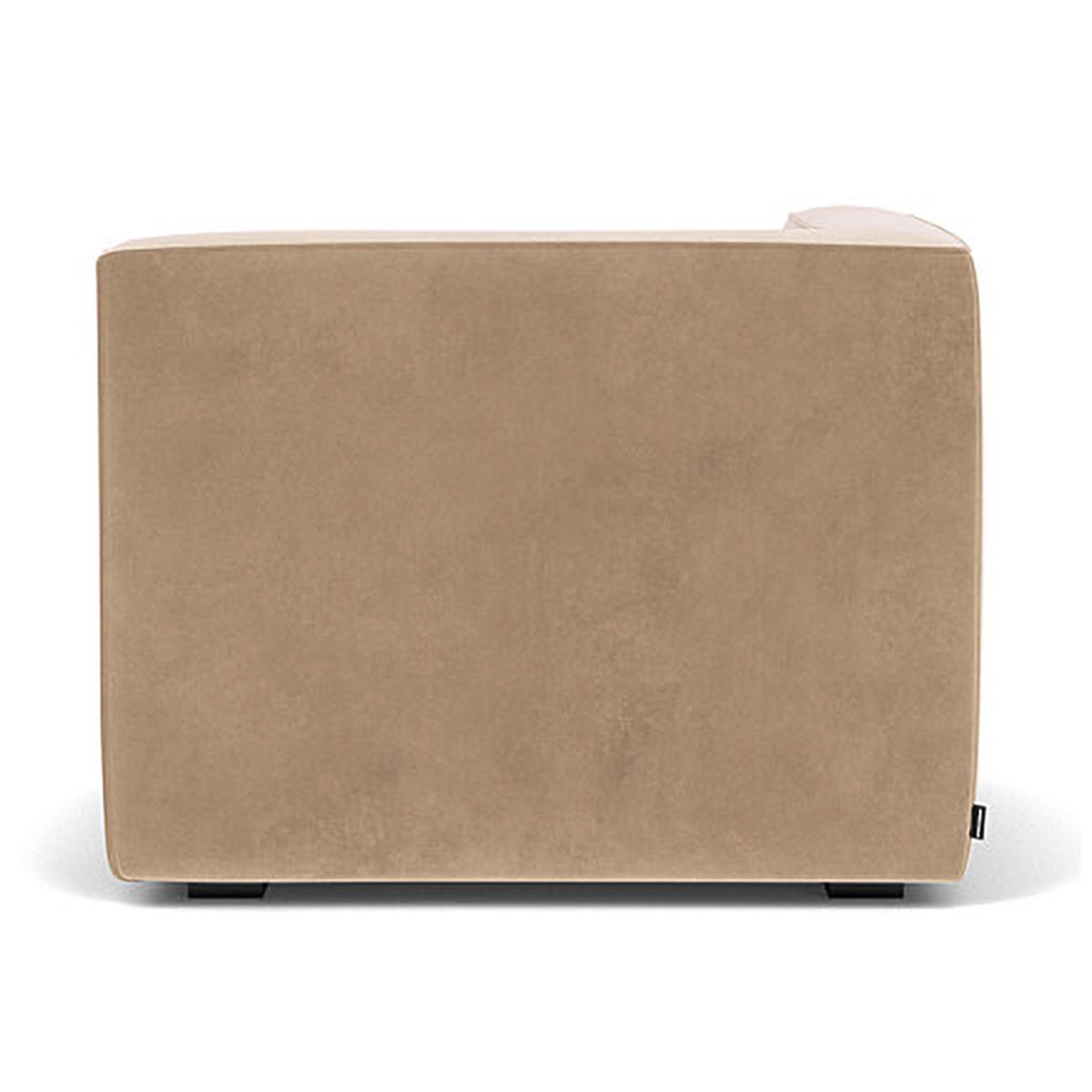 Luxury Dane Velvet 1-Seater Left Corner Modular Sofa - Modern Small Space Living Room Furniture for Apartments & Studios | Comfortable Single Seater Couch with Soft Velvet Fabric, Perfect for Relaxing, Reading or Watching TV