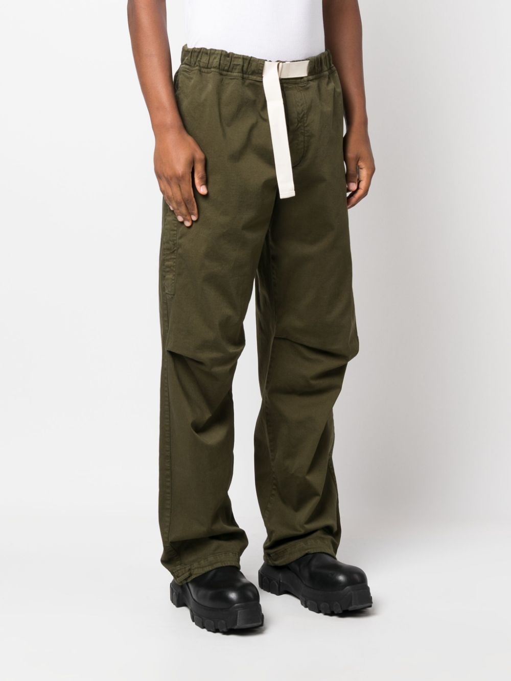 DARKPARK Men's Casual Green Trousers - Comfortable Stretch Pants for Outdoor Activities & Daily Wear