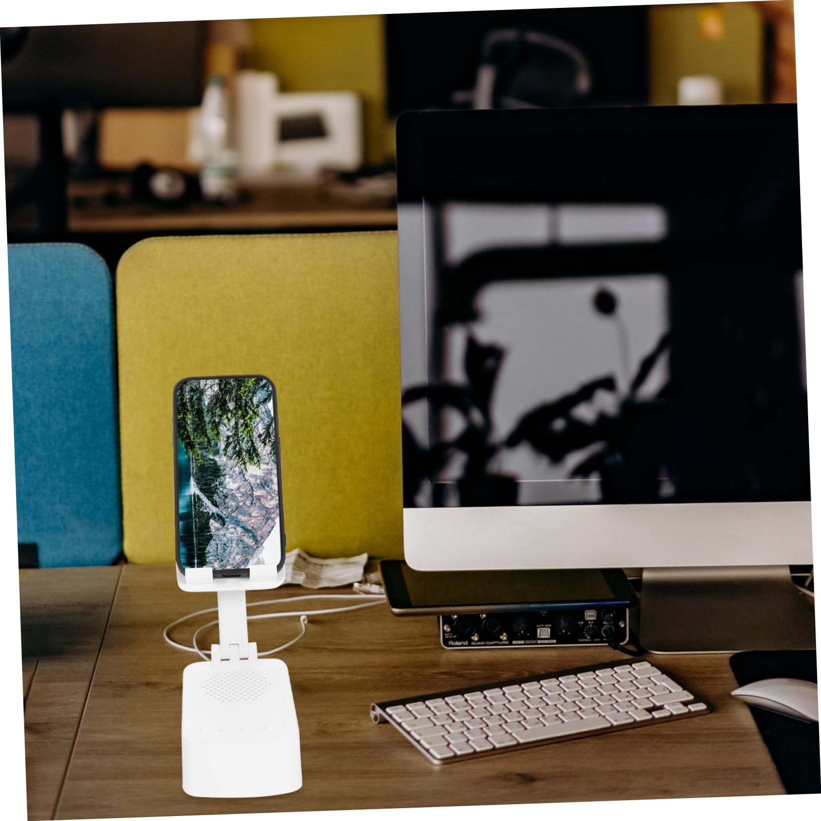 Multi-Angle Adjustable Phone Stand Holder - Universal for iPhone, Samsung, Google Pixel - Perfect for Desk, Office, Bedside & Video Calls