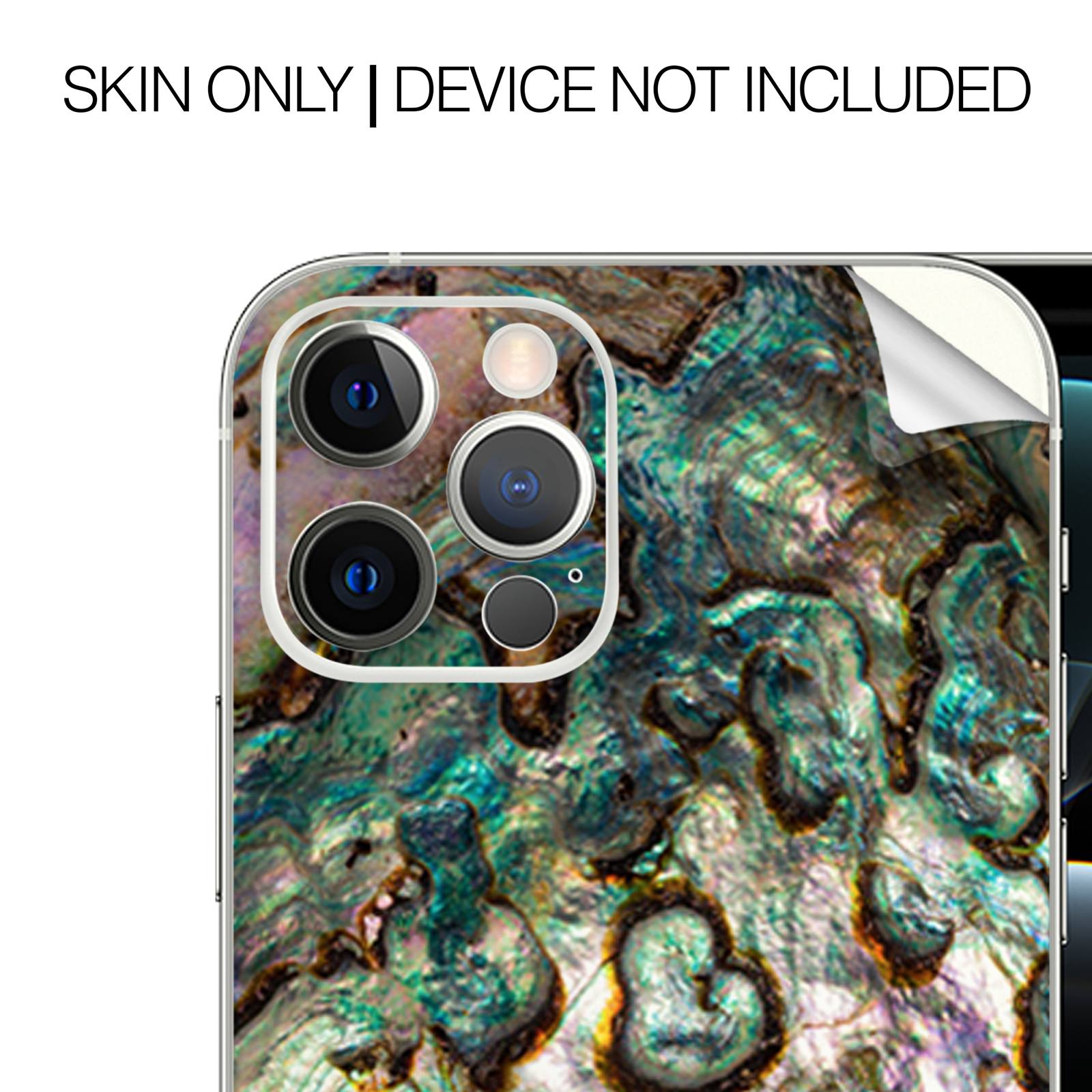 Premium Abalone Shell Gold Underwater Case for Apple iPhone 12 Pro Max - Waterproof & Stylish Protection for Beach, Pool & Outdoor Adventures
