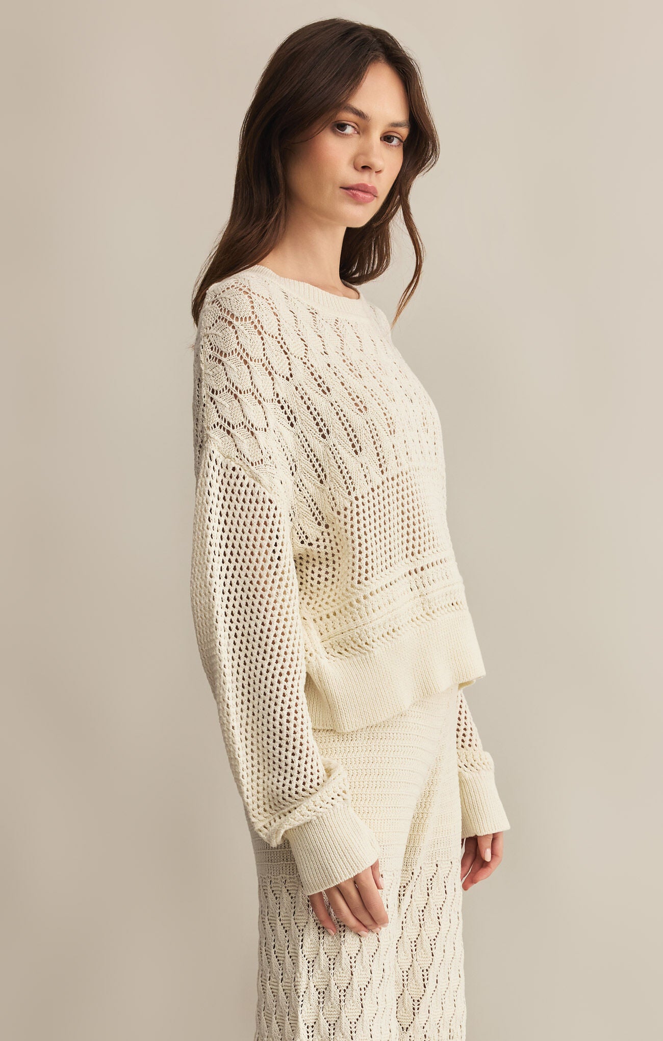 Chic Rue Crochet Sweater for Women - Soft Handmade Knit Pullover - Perfect for Fall, Winter & Cozy Outfits | Casual, Boho & Layering Styles