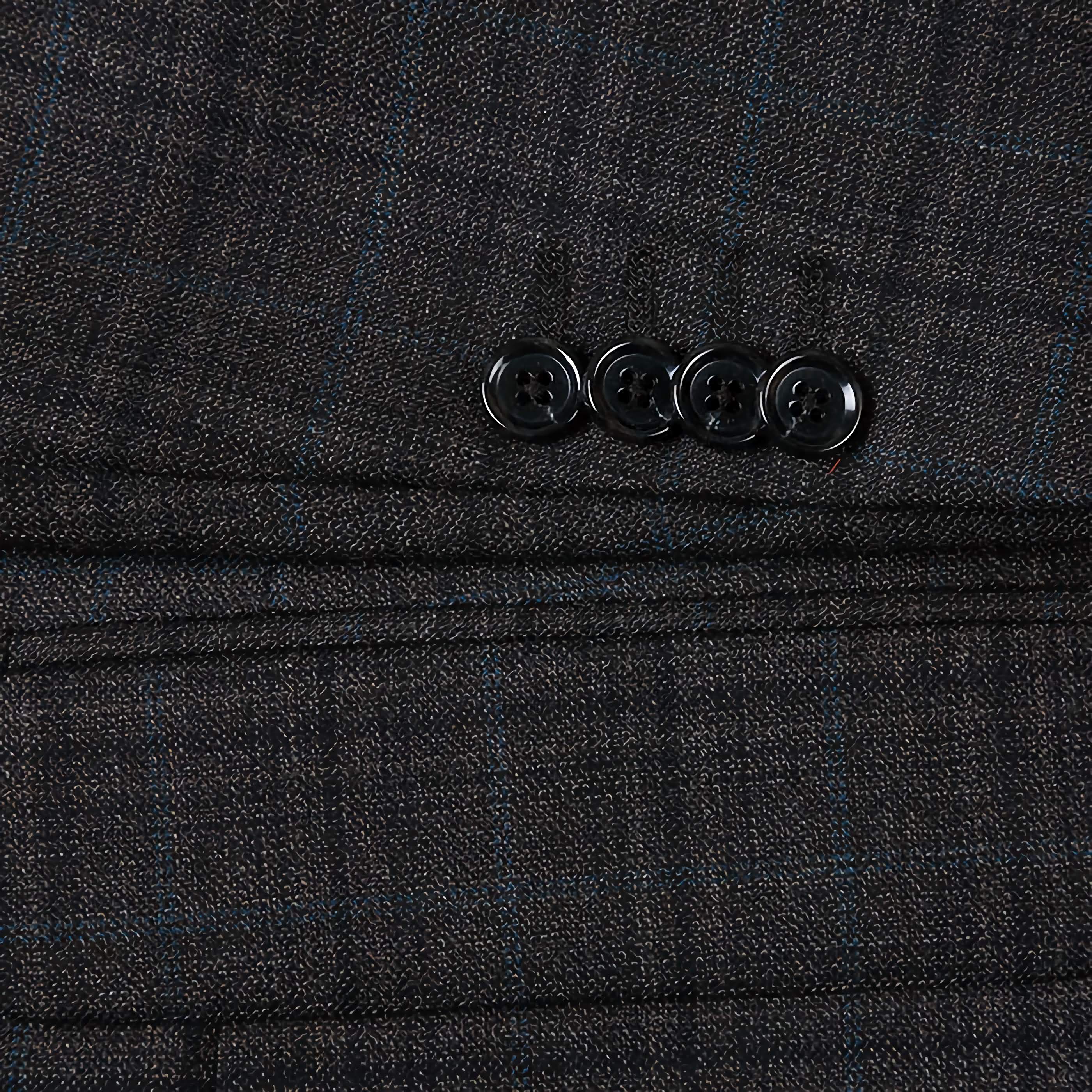 Brown Wool Blend Checked Blazer for Men - Classic Regular Fit Business Jacket - Perfect for Office, Weddings & Formal Events