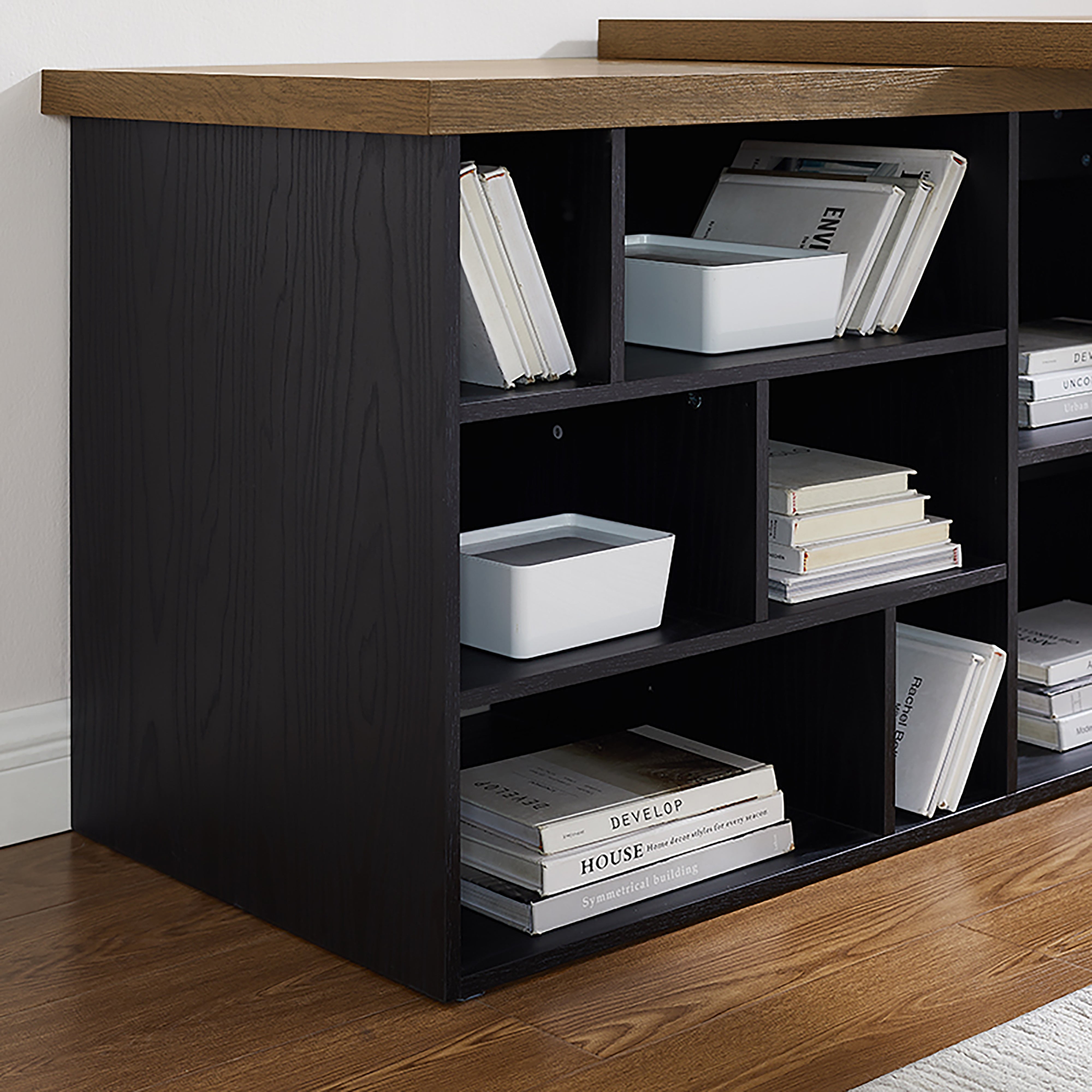 Criterion Aspire Adjustable Standing Desk 150cm - Dark Oak Black Finish for Home Office & Workspace Ergonomics