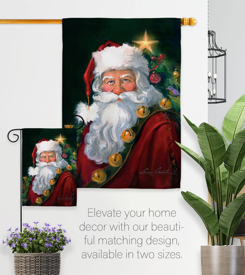 Santa Christmas Garden Flag Set 13