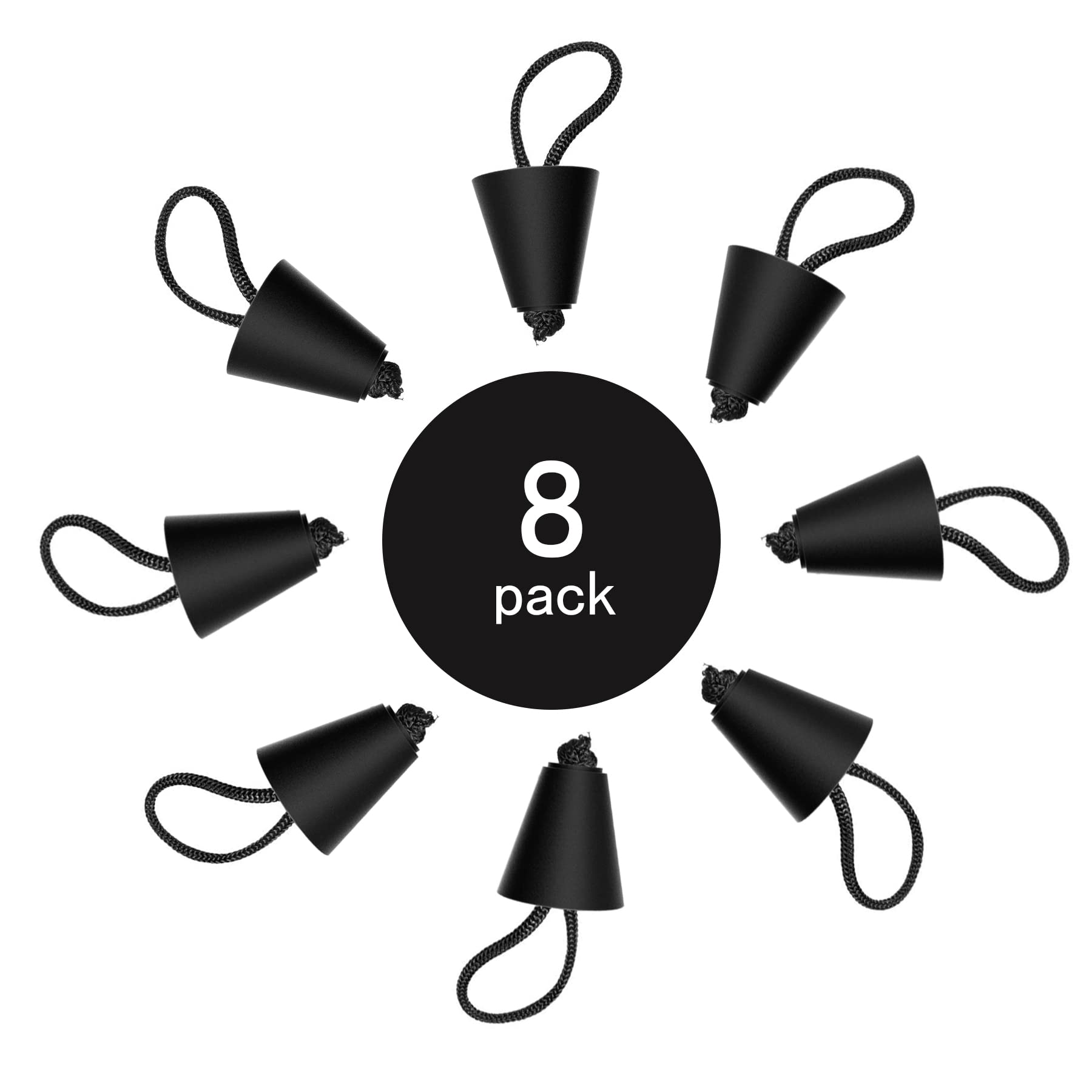 Hikeen Scupper Plugs for Kayaks - Waterproof Drain Plugs with Lanyard for Sit-On-Top Kayaks | Perfect for Fishing, Recreation & Water Sports Accessories