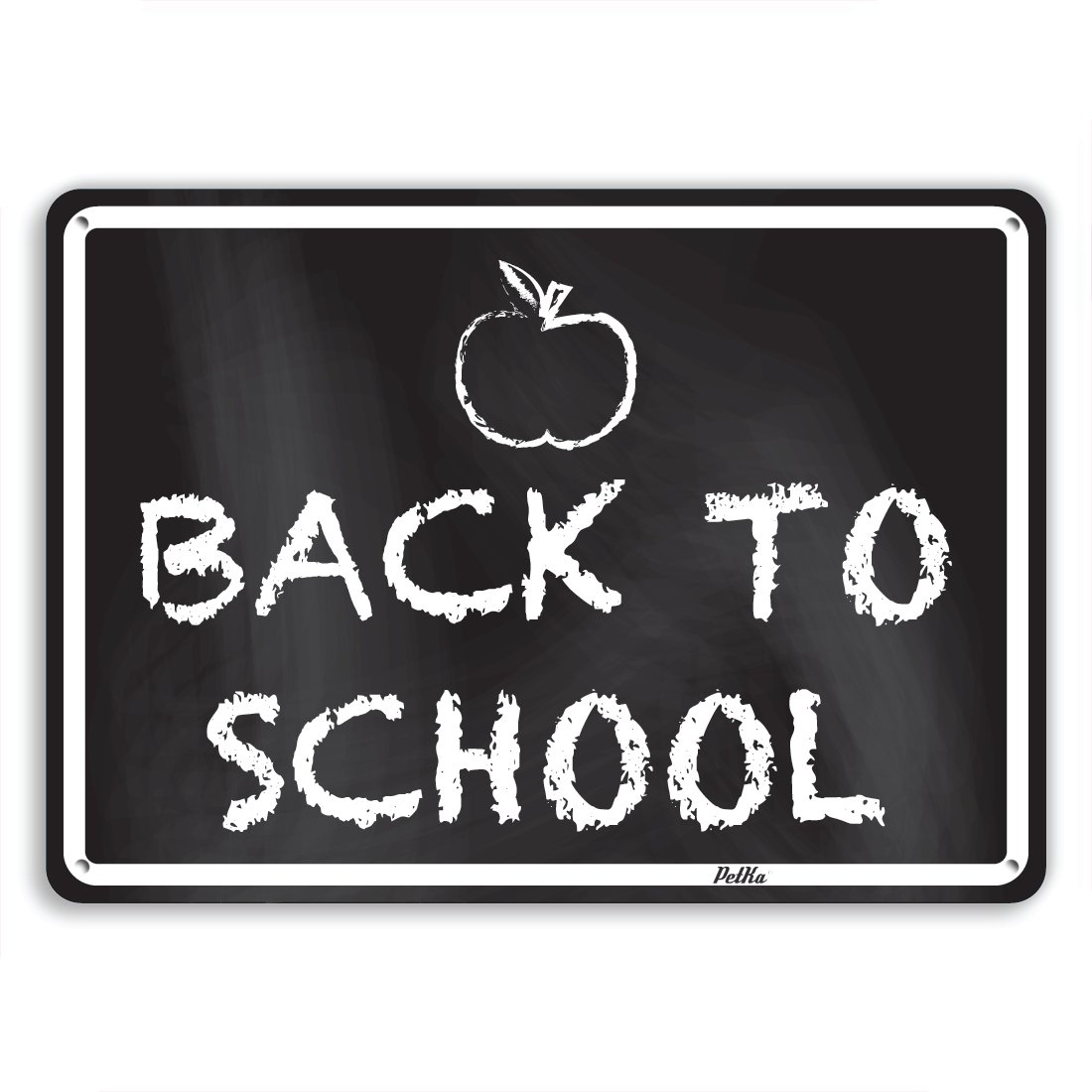 14x10 Inch Aluminum Back to School Sign - Durable Metal Sign for Classroom, Office, or Home Decor - Perfect for School Events, Teacher Gifts & Educational Spaces