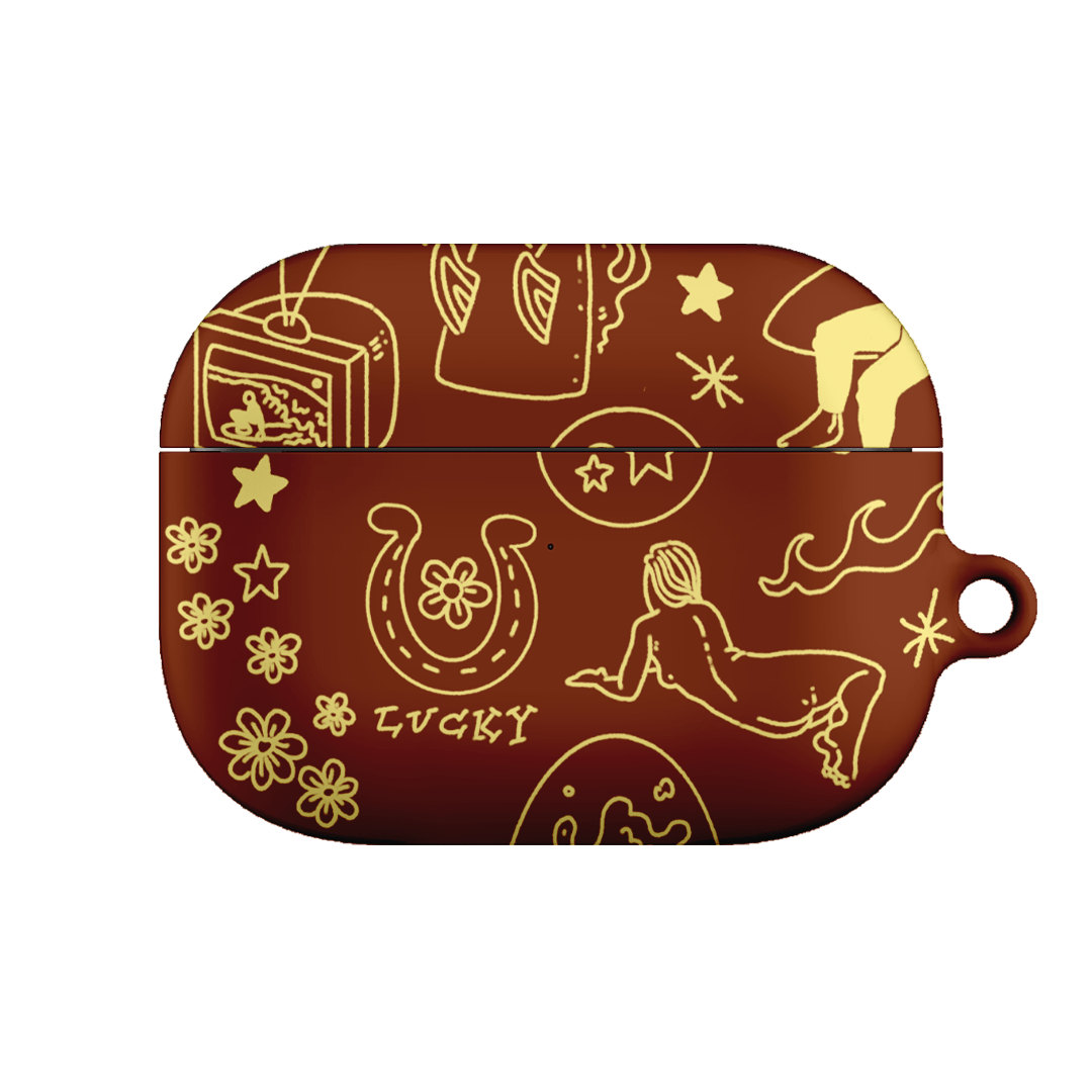 Premium AirPods Pro Case with Flash Chocolate Design - Stylish & Protective Cover for Everyday Use, Travel & Work