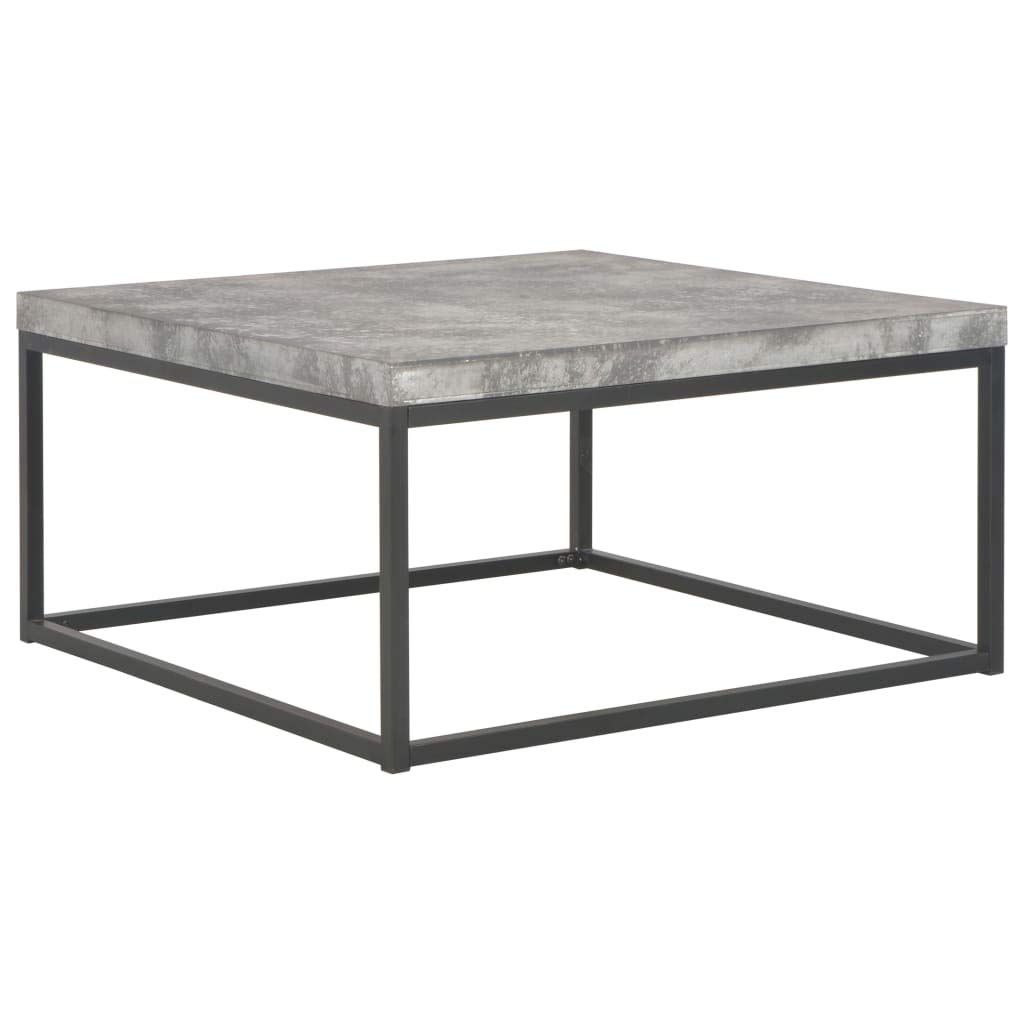 Industrial Coffee Table & End Table Set with Steel Frame - 29.5