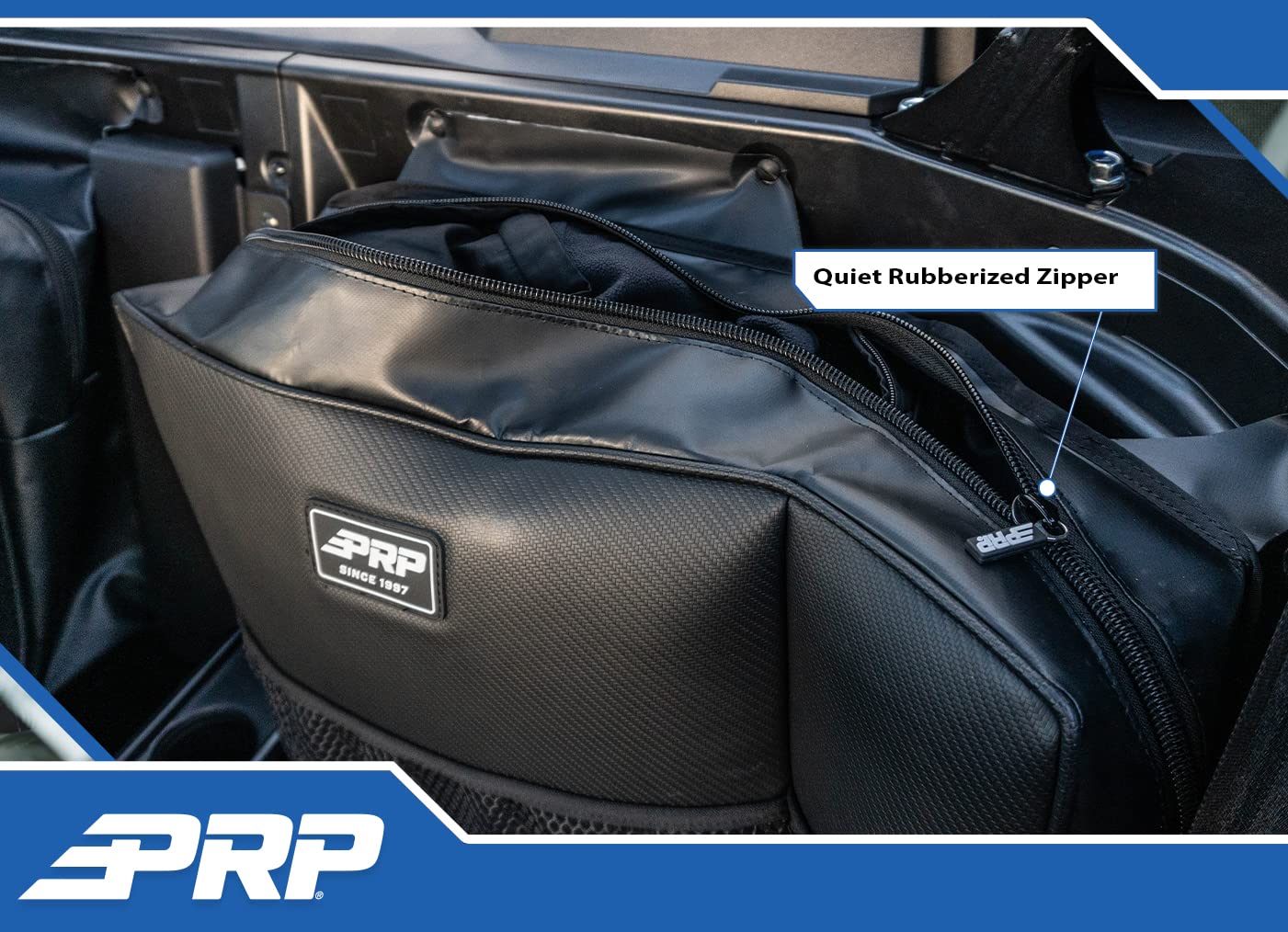PRP Seats E90 Firewall Bags for Kawasaki KRX 1000 - Heavy Duty Black UTV Storage Bags (Pair) - Perfect for Off-Roading, Hunting & Outdoor Adventures