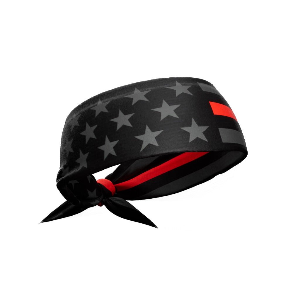 Thin Red Line Tie Headband - Stylish & Comfortable Hair Accessory for Women | Perfect for Workouts, Yoga, Sports & Everyday Wear