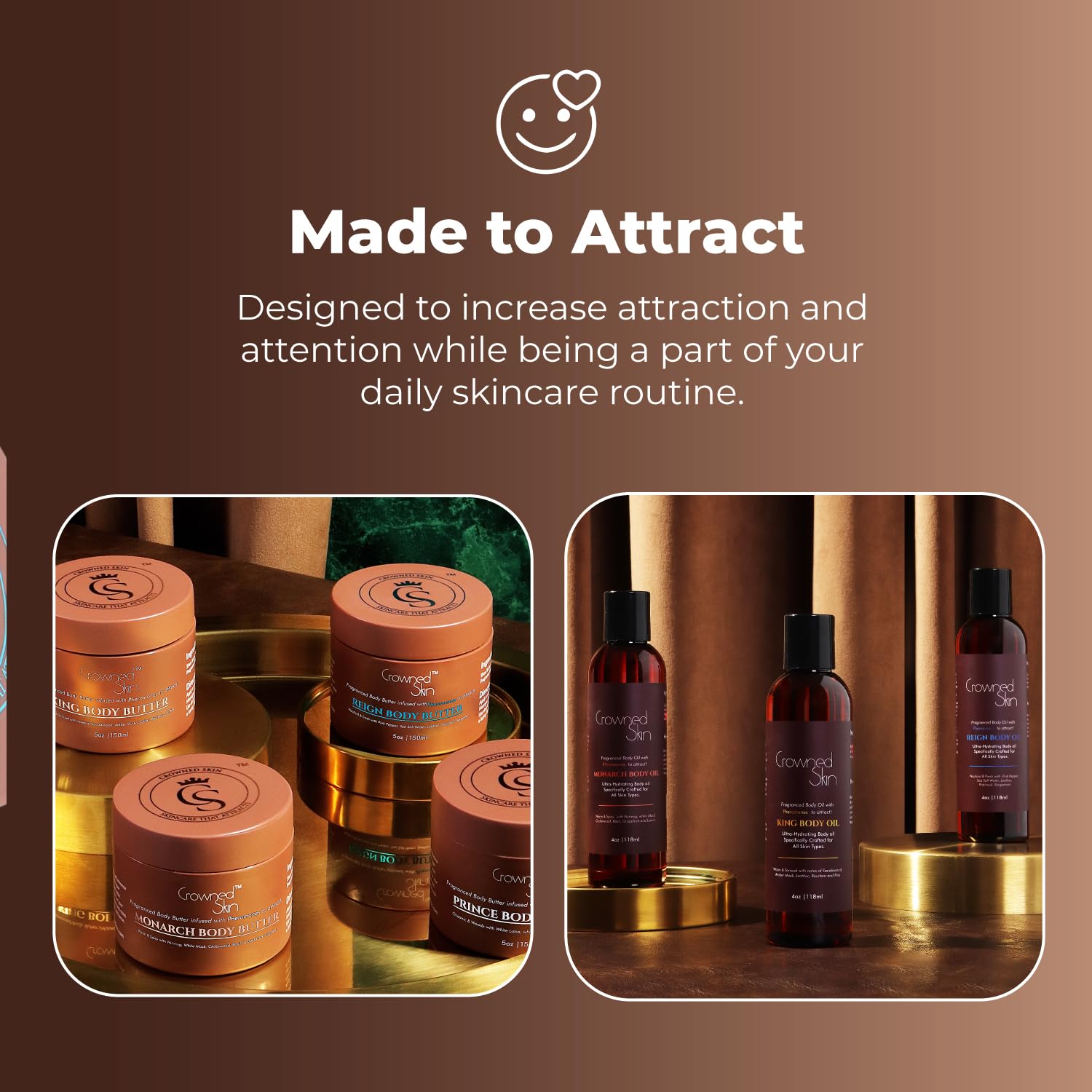 Reign Cologne Body Butter & Body Oil Set - Fresh Pink Pepper & Bergamot Scent | Organic Shea & Mango Butter Moisturizer | Long-Lasting Fragrance for Dry Skin | Perfect for Daily Hydration & Gift Sets
