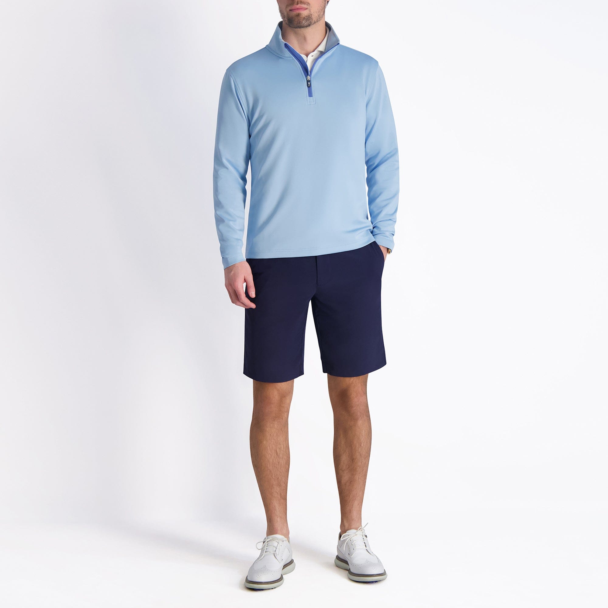 COUGHLIN Men's Quarter Zip Pullover Sweater - Lightweight & Comfortable for Casual Wear, Office, and Outdoor Activities