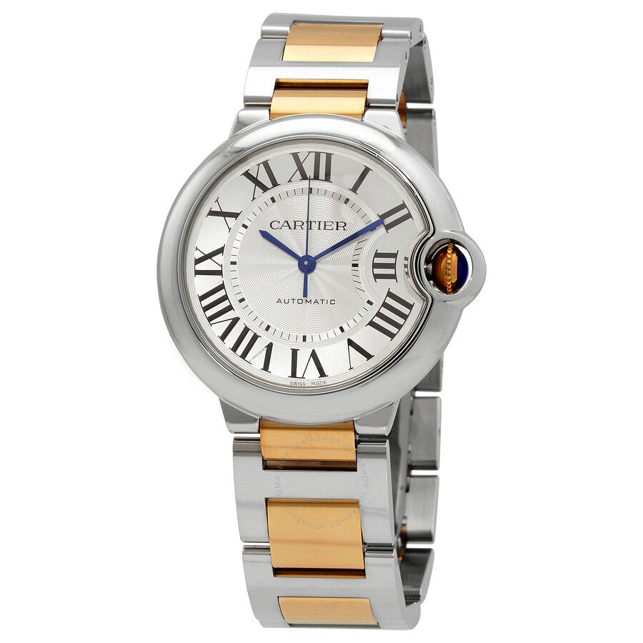 Cartier Ballon Bleu 33mm Women's Watch - Stainless Steel & Rose Gold Luxury Timepiece for Women | Perfect for Business, Formal Events & Everyday Elegance