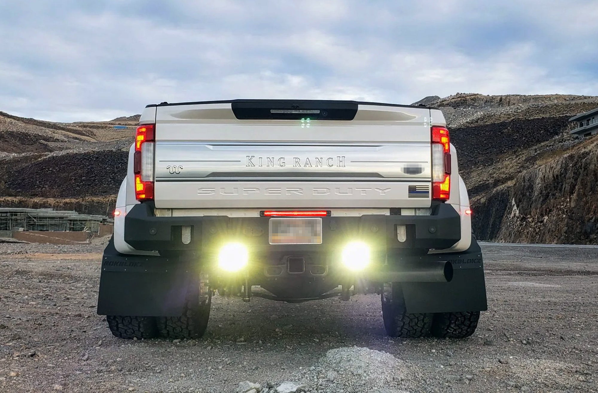 17-22 Ford F250 F350 Dark Red LED Tailgate Light Bar with Full LED Strip - Upgrade Your Truck's Rear Lighting for Night Driving & Off-Road Adventures