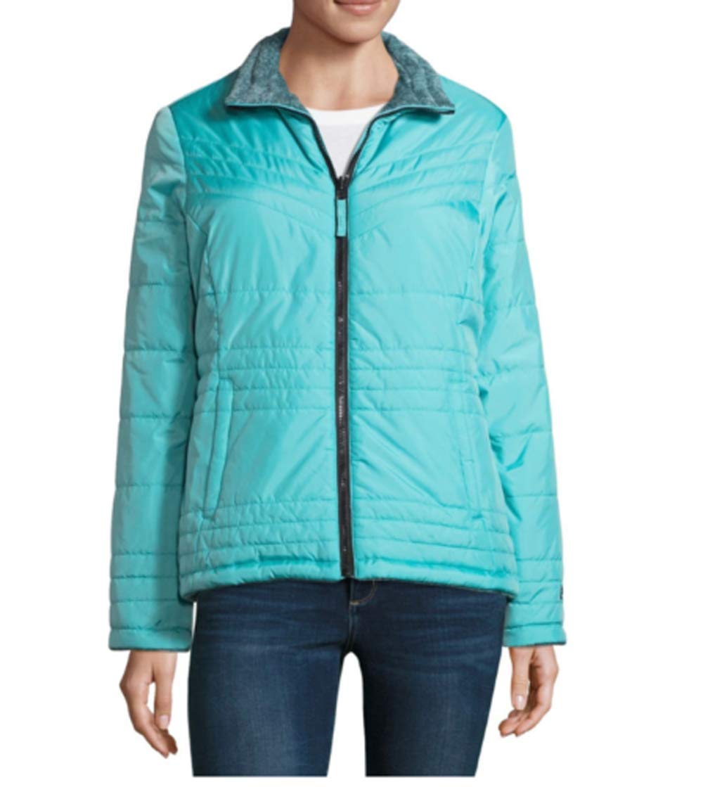 Free Country Women's Cloud Reversible Puffer Jacket - Lightweight Winter Coat, Waterproof & Windproof, Packable Down Alternative for Outdoor Activities, Hiking & Travel