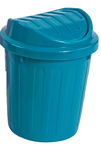 Mini Desktop Trash Can with Swing Lid - Small Waste Bin for Office, Home, and Workspace - Perfect for Paper Clips, Tissues, and Snack Wrappers