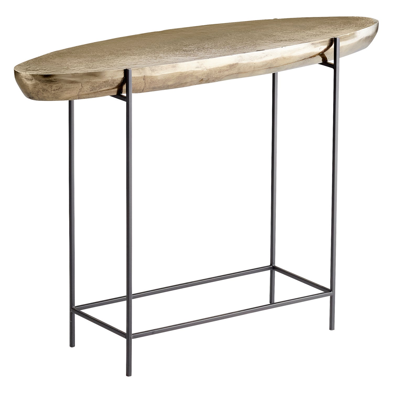 Cyan Design 11327 Pontoon Console Table in Aged Gold Finish - Elegant Entryway & Living Room Furniture for Home Decor
