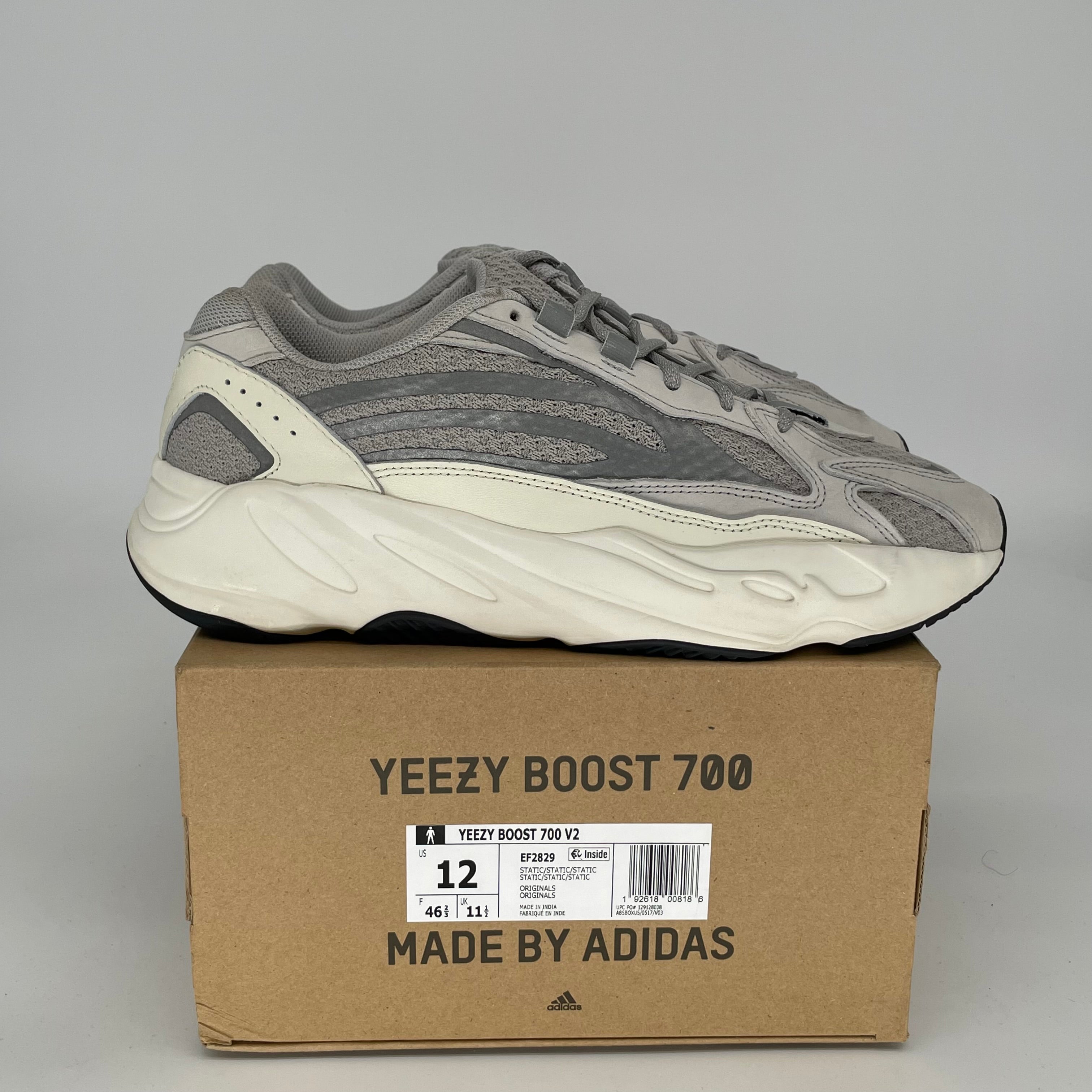 Adidas Yeezy Boost 700 V2 'Static' Men's Sneakers - Size 12 (EF2829) | Comfortable Running Shoes for Casual Wear & Street Style Fashion
