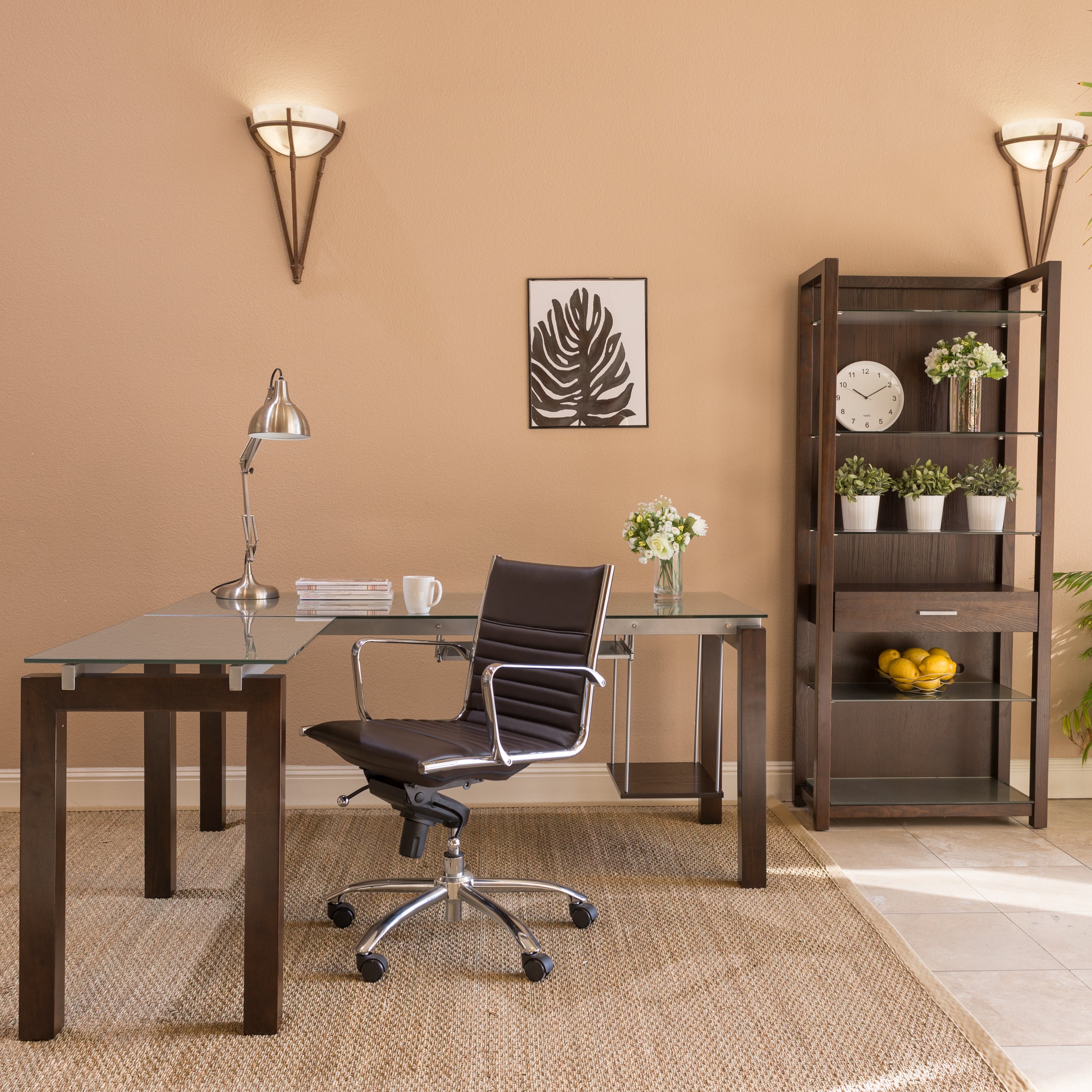 Dirk Low Back Office Chair with Chromed Steel Base - Ergonomic Mesh Desk Chair for Home & Office Workspaces - Perfect for Long Hours of Computer Work, Gaming, and Study Sessions