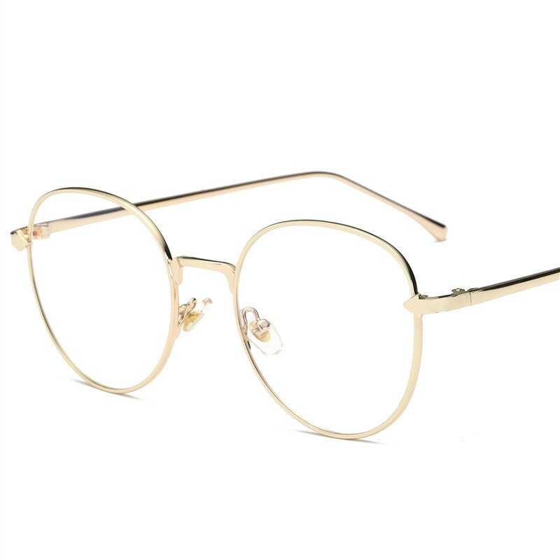 Brightzone Unisex Lightweight Round Full Rim Eyeglasses - 26g Aluminum Frame for Men & Women - Perfect for Reading, Work, and Everyday Wear