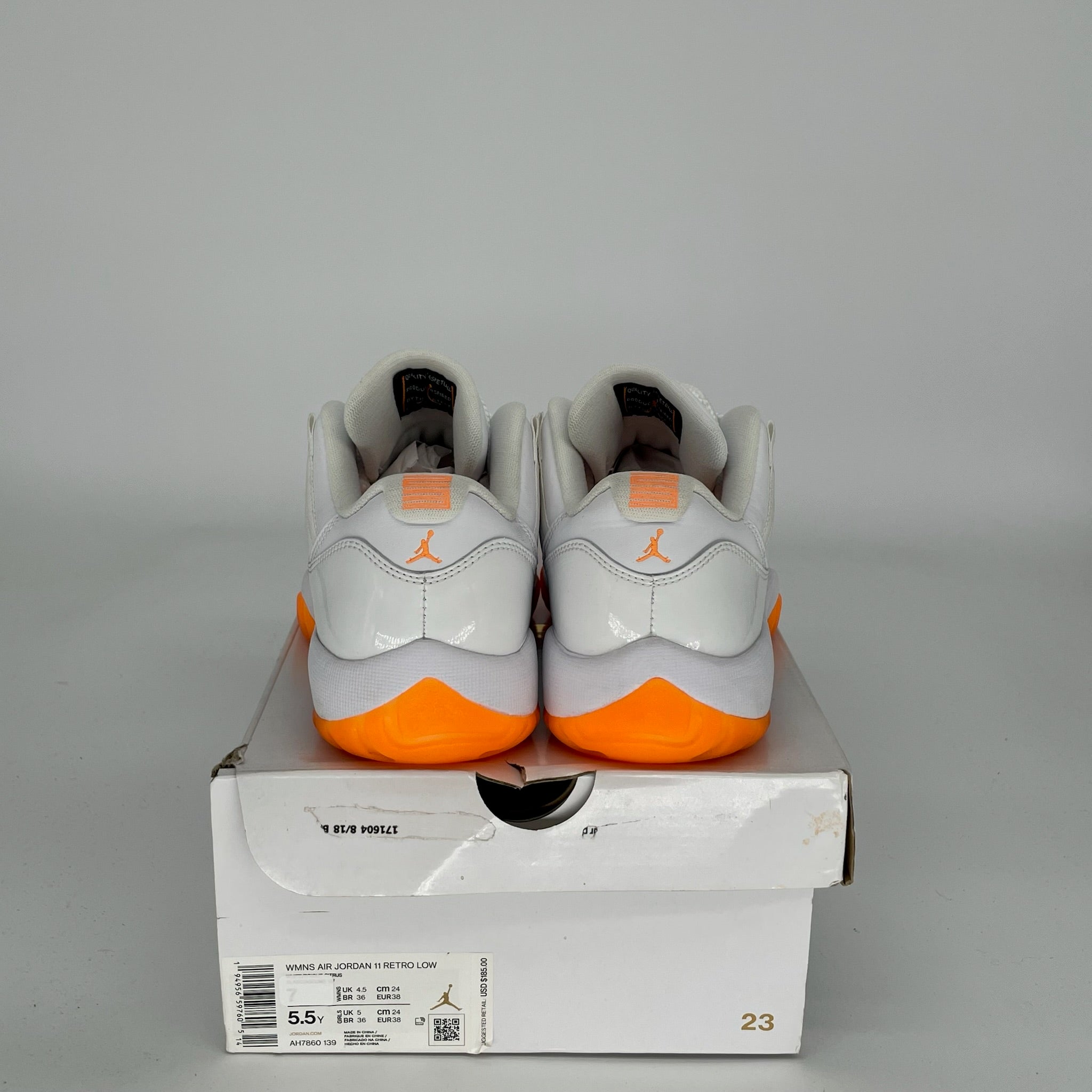 AIR JORDAN 11 Low Citrus Women's Basketball Shoes Size 5.5/7W AH7860-139 - Perfect for Casual Wear, Gym & Street Fashion