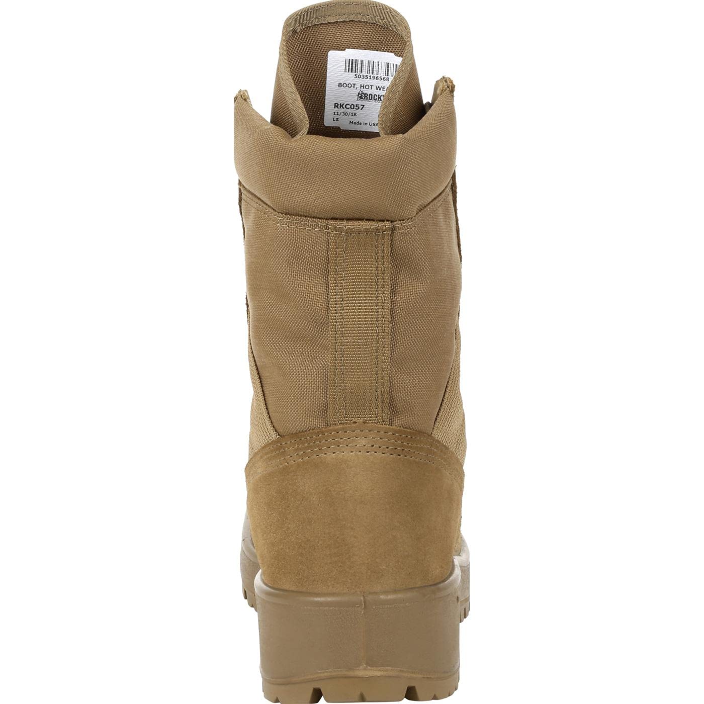 ROCKY Men's Entry Level Hot Weather Military Boots - Lightweight & Breathable Tactical Footwear for Outdoor, Hiking, and Work - Perfect for Summer & Warm Climates