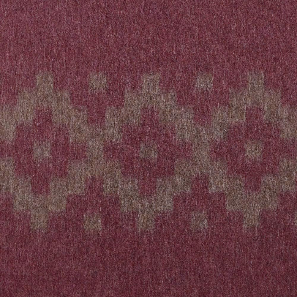 Premium Thick Alpaca Wool Blanket - Heavyweight Warm Winter Blanket for Camping, Hiking & Home - Soft Peruvian Twin Size Throw with Ethnic Brown Wine Design - Perfect for Bed, Sofa & Outdoor Adventures